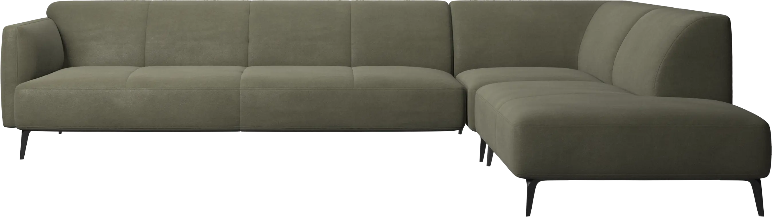 Modena corner sofa with lounging unit