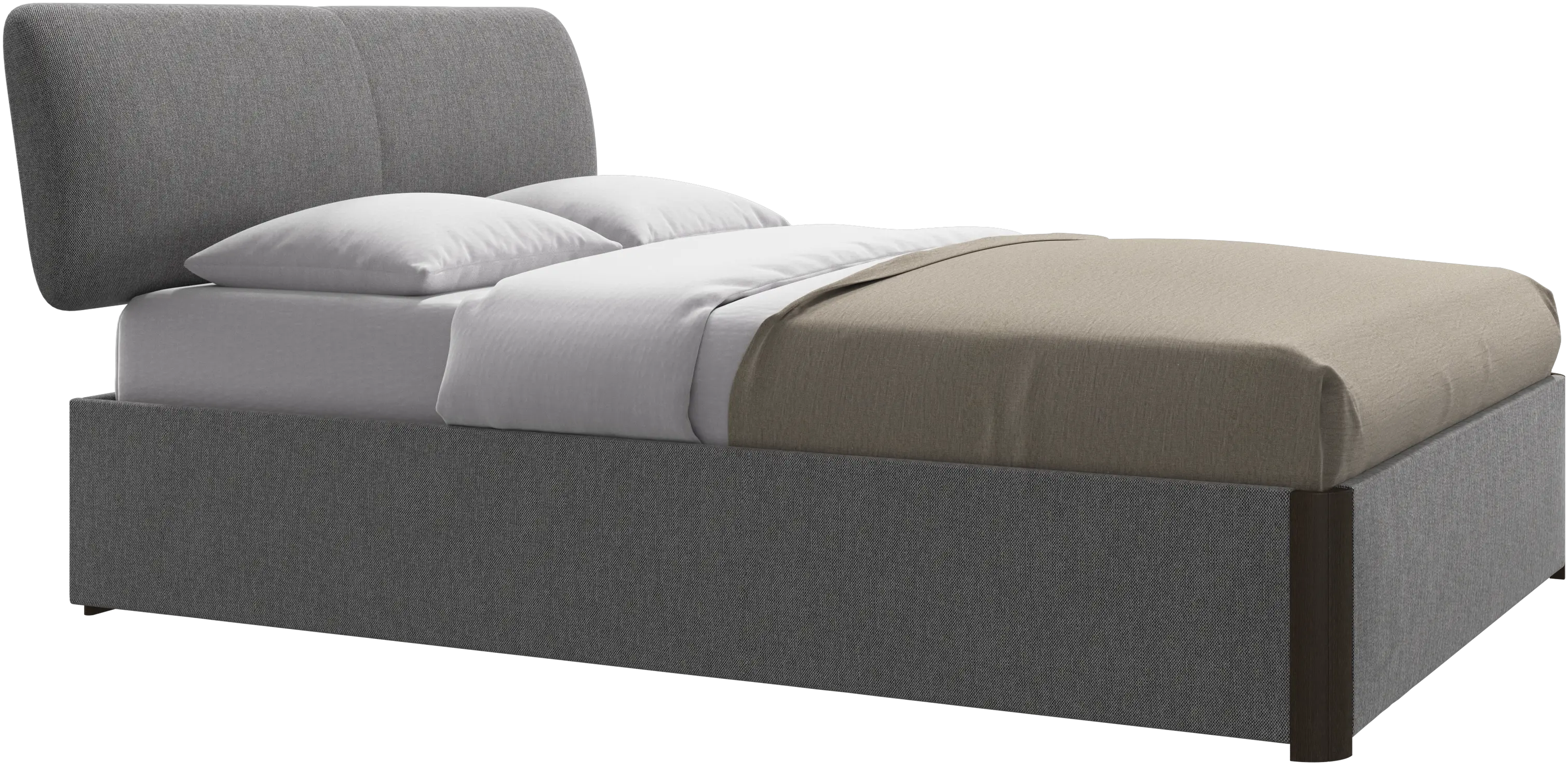 Element bed, bed-mounted headboard, with slats, excl. mattress