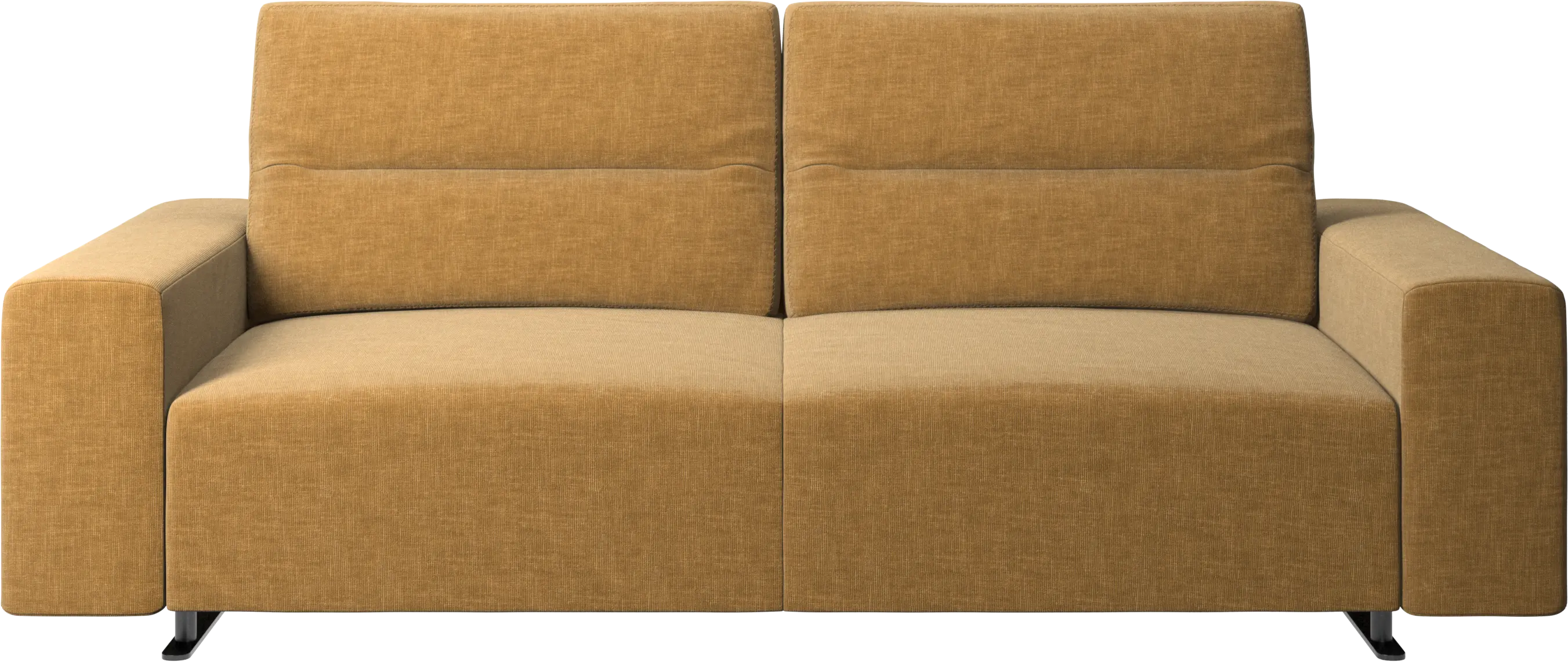 Hampton sofa with adjustable back and storage on the right side