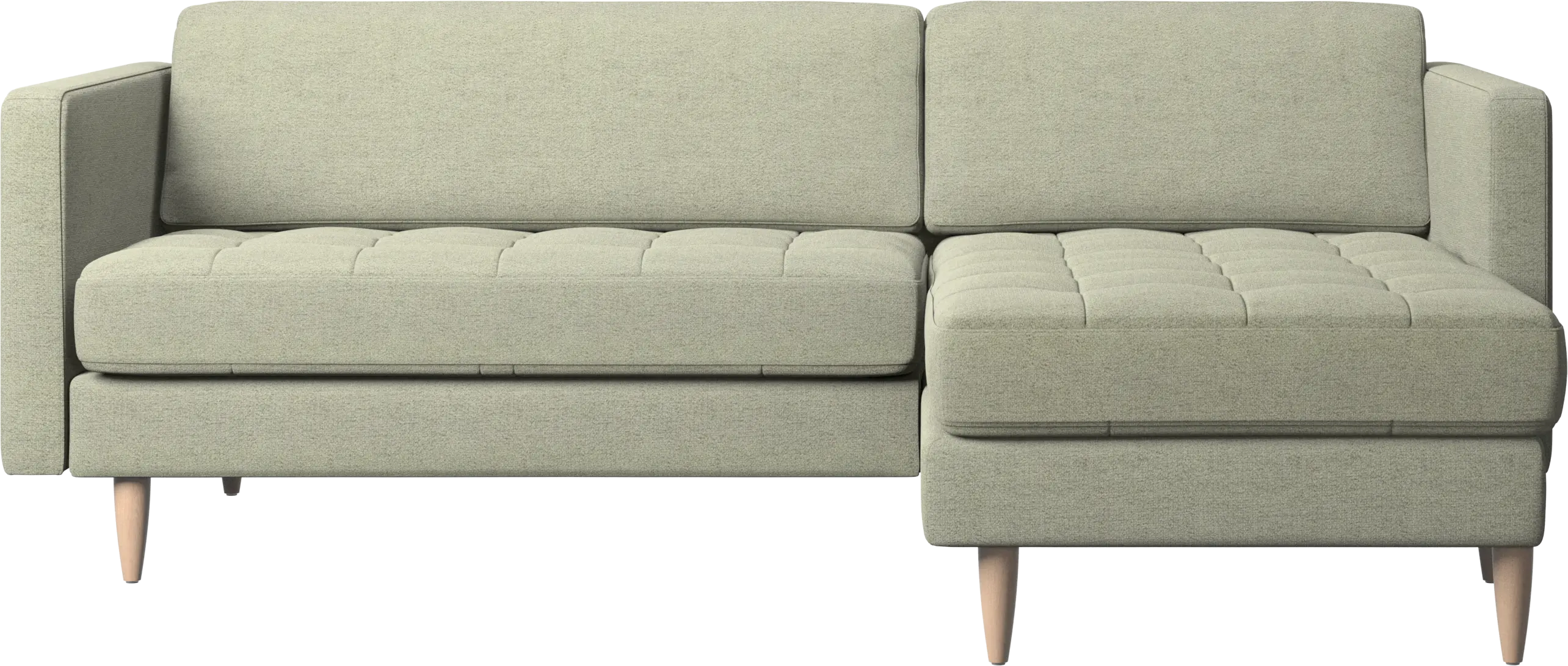 Osaka sofa with resting unit, tufted seat