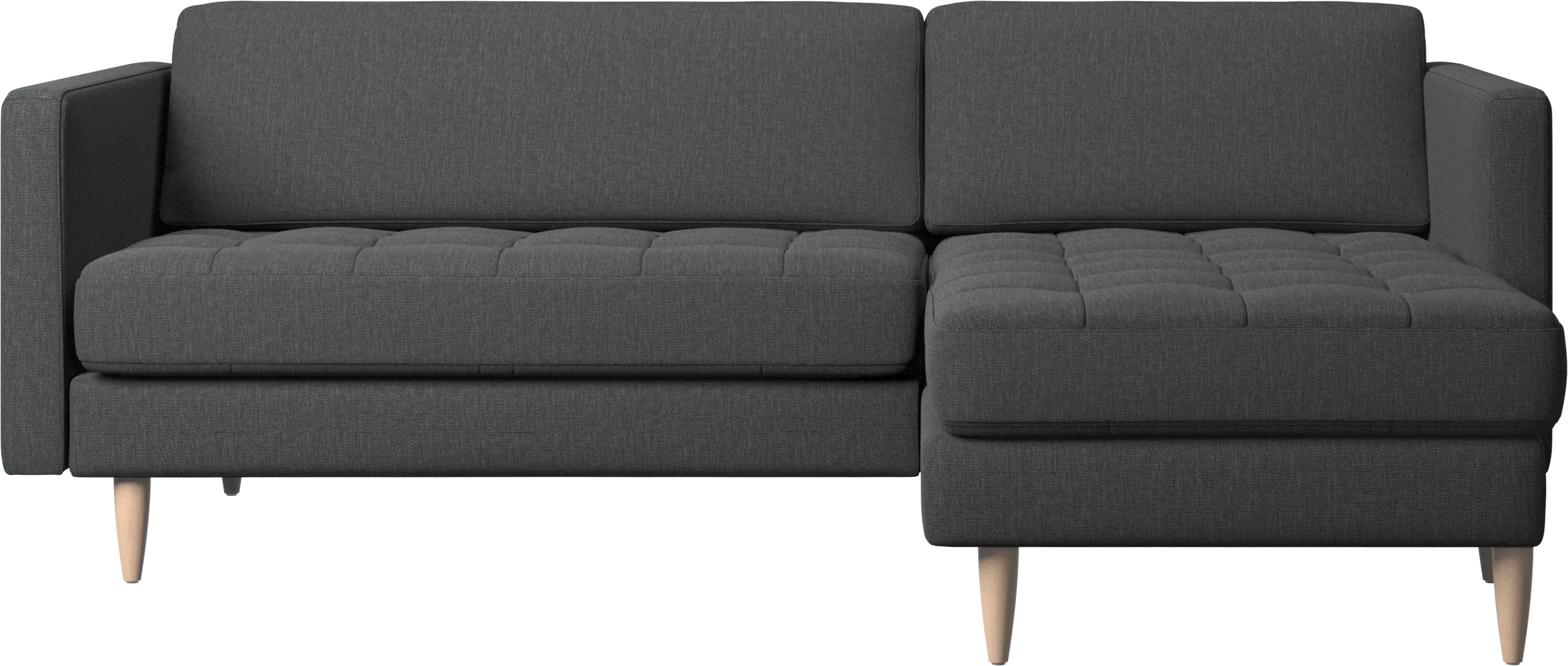 Osaka sofa with resting unit, tufted seat