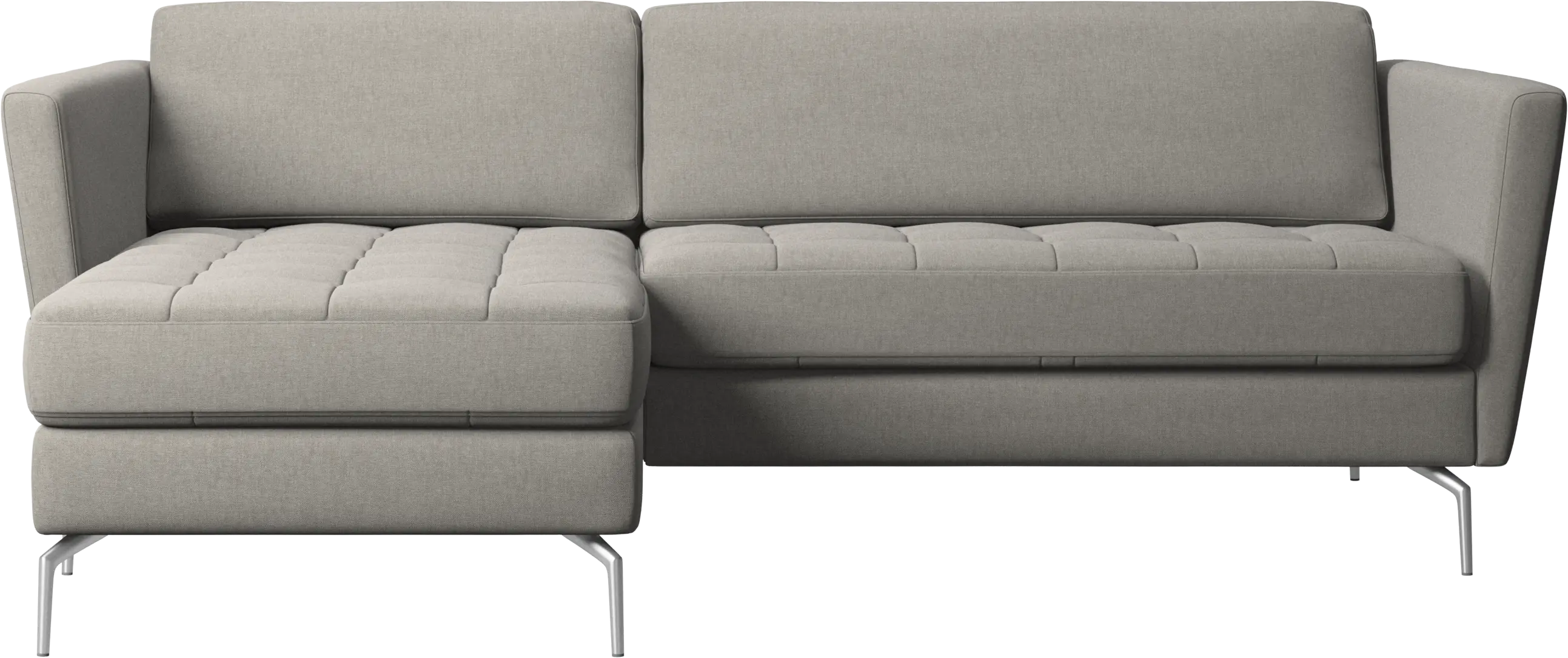 Osaka sofa with resting unit, tufted seat