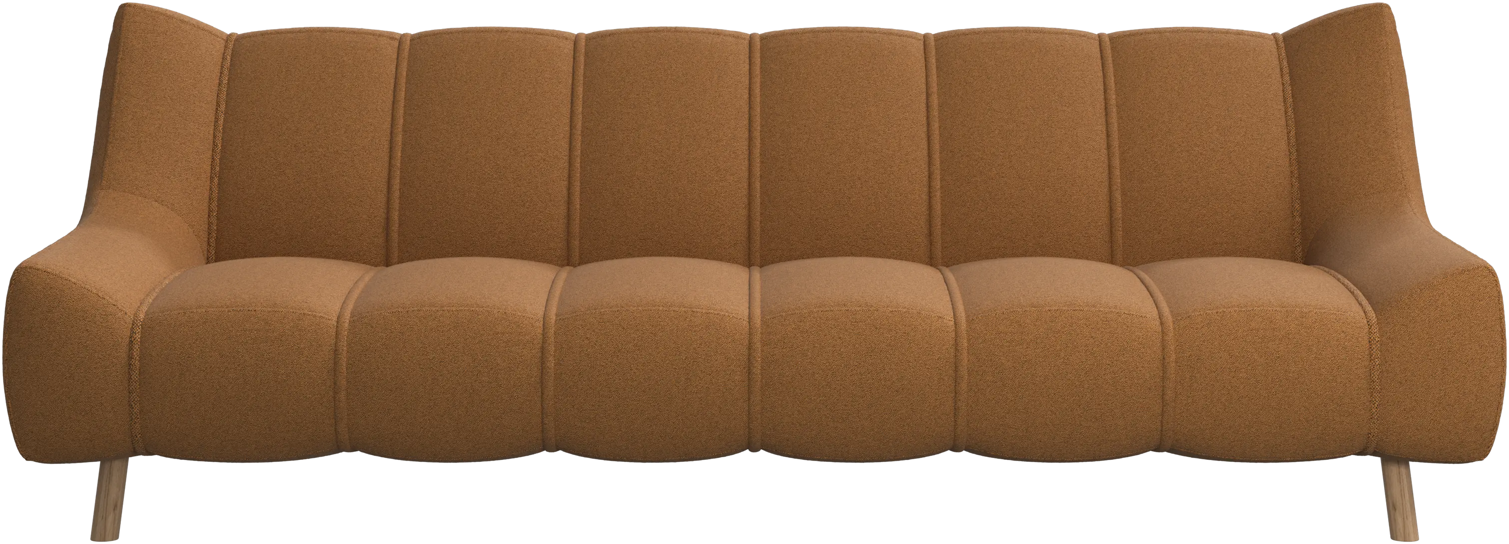 Nawabari 3 seater sofa, wooden leg