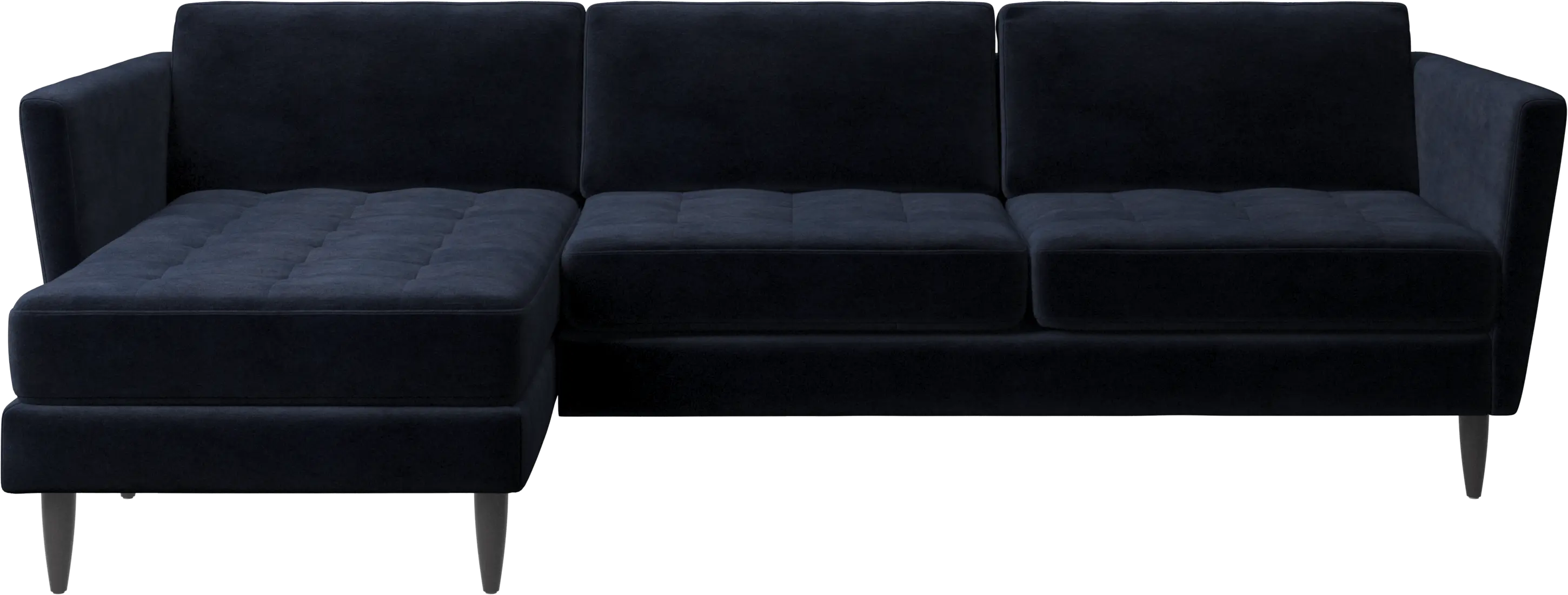 Osaka sofa with resting unit, tufted seat