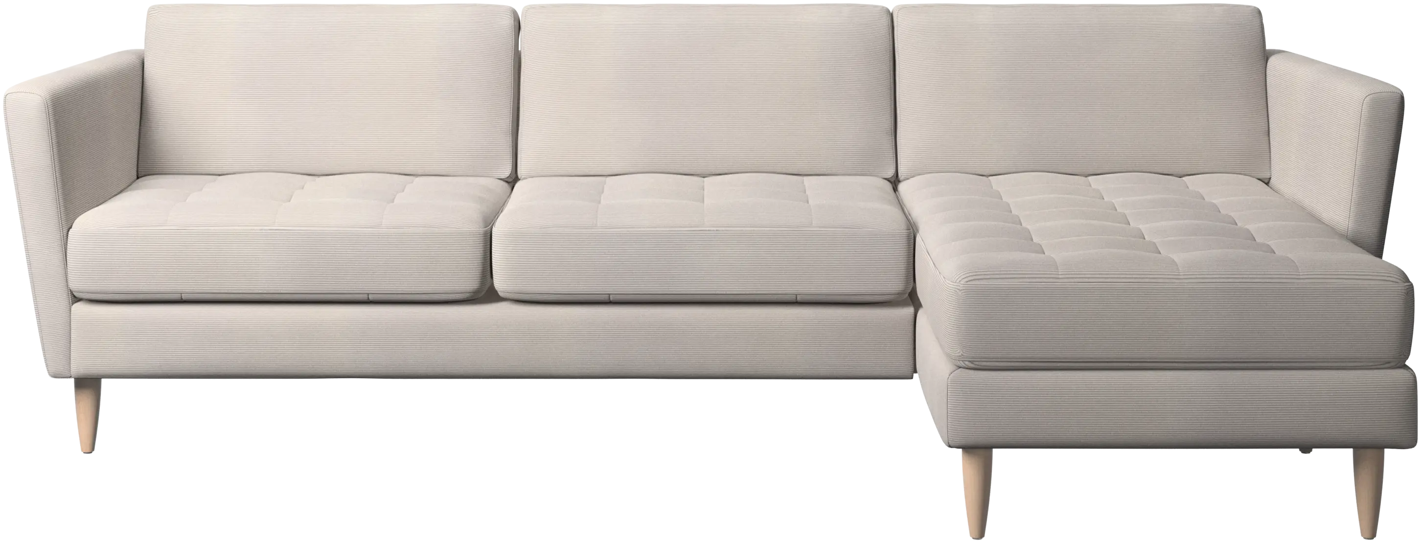 Osaka sofa with resting unit, tufted seat