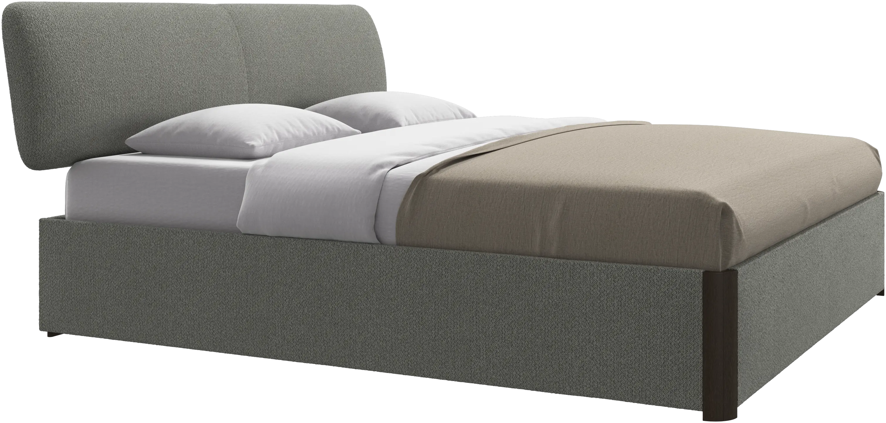 Element bed, bed-mounted headboard, with slats, excl. mattress