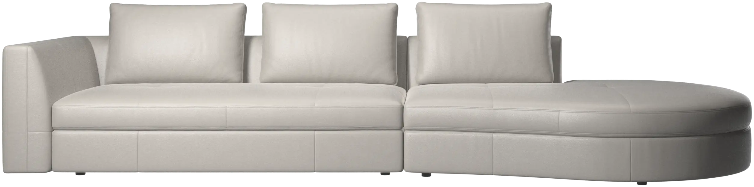 Bergamo Sofa mit rundem Loungemodul,rechts