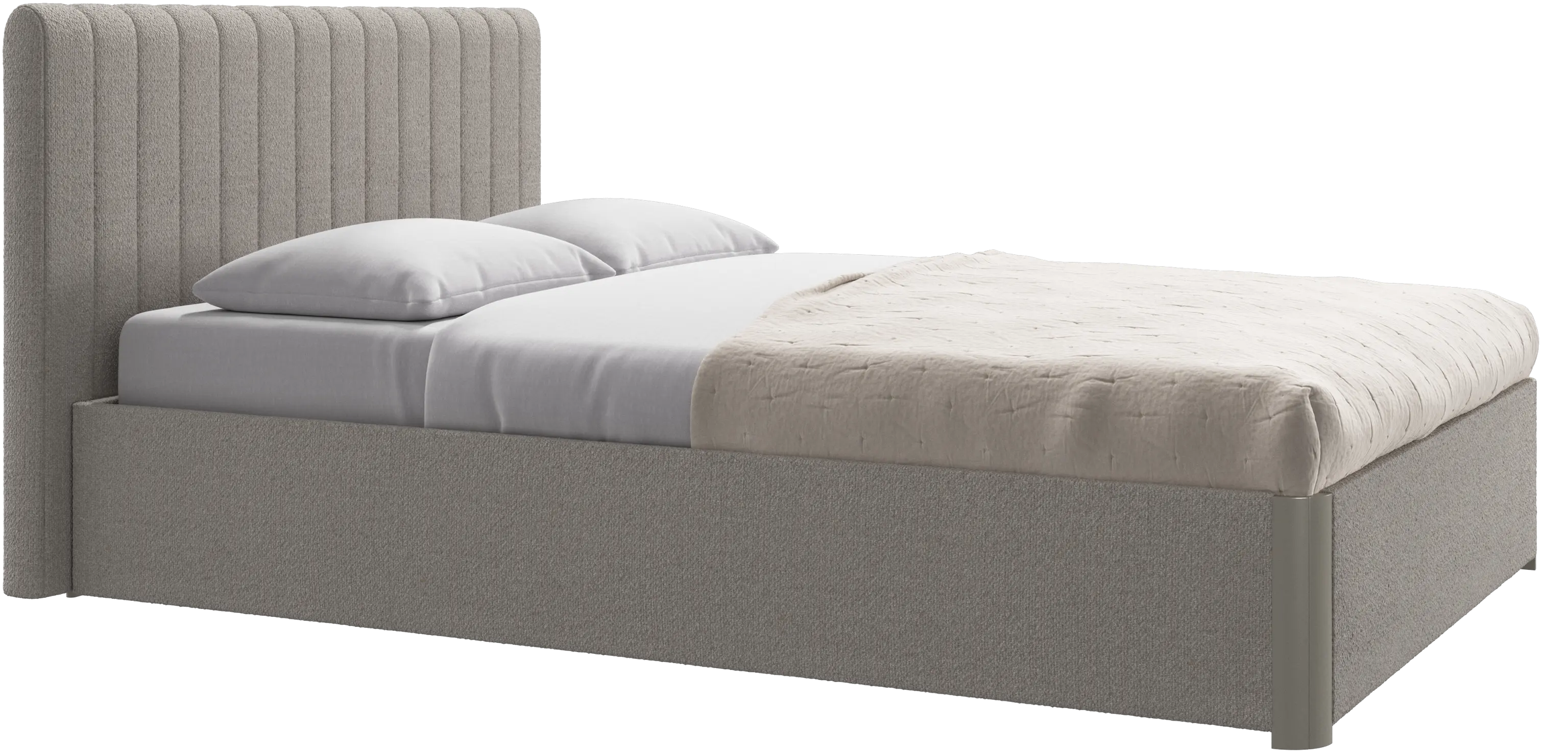 Element bed, bed-mounted headboard, with slats, excl. mattress