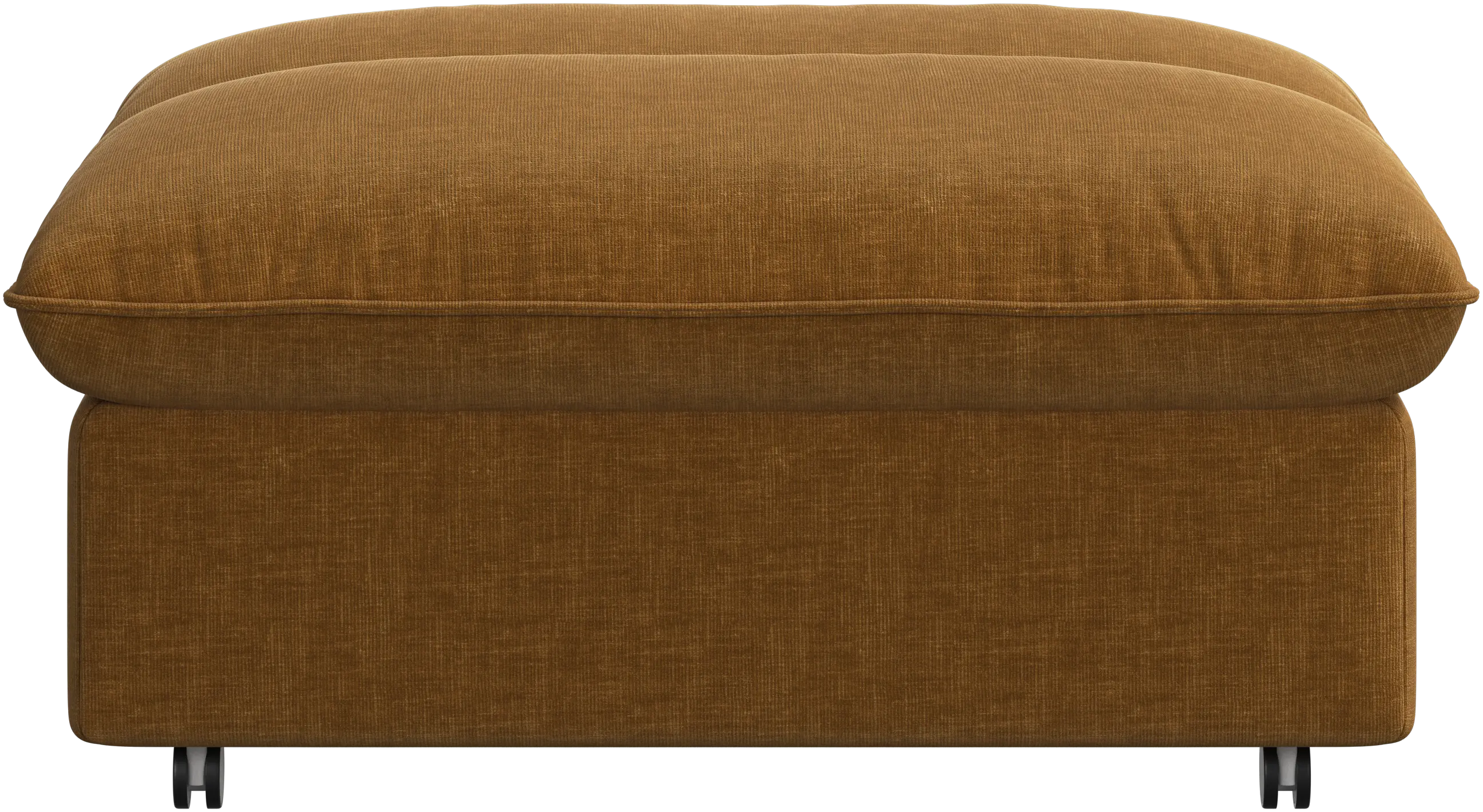 Southampton pouf on wheels with storage