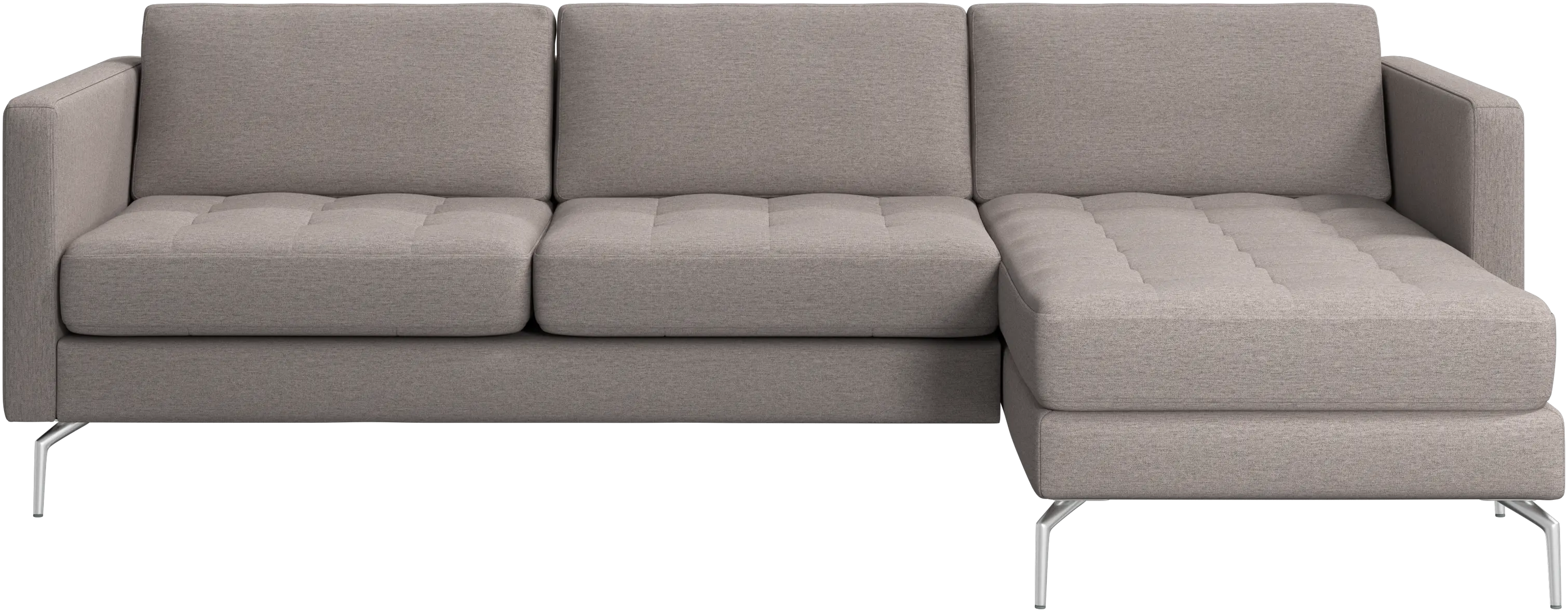 Osaka sofa with resting unit, tufted seat