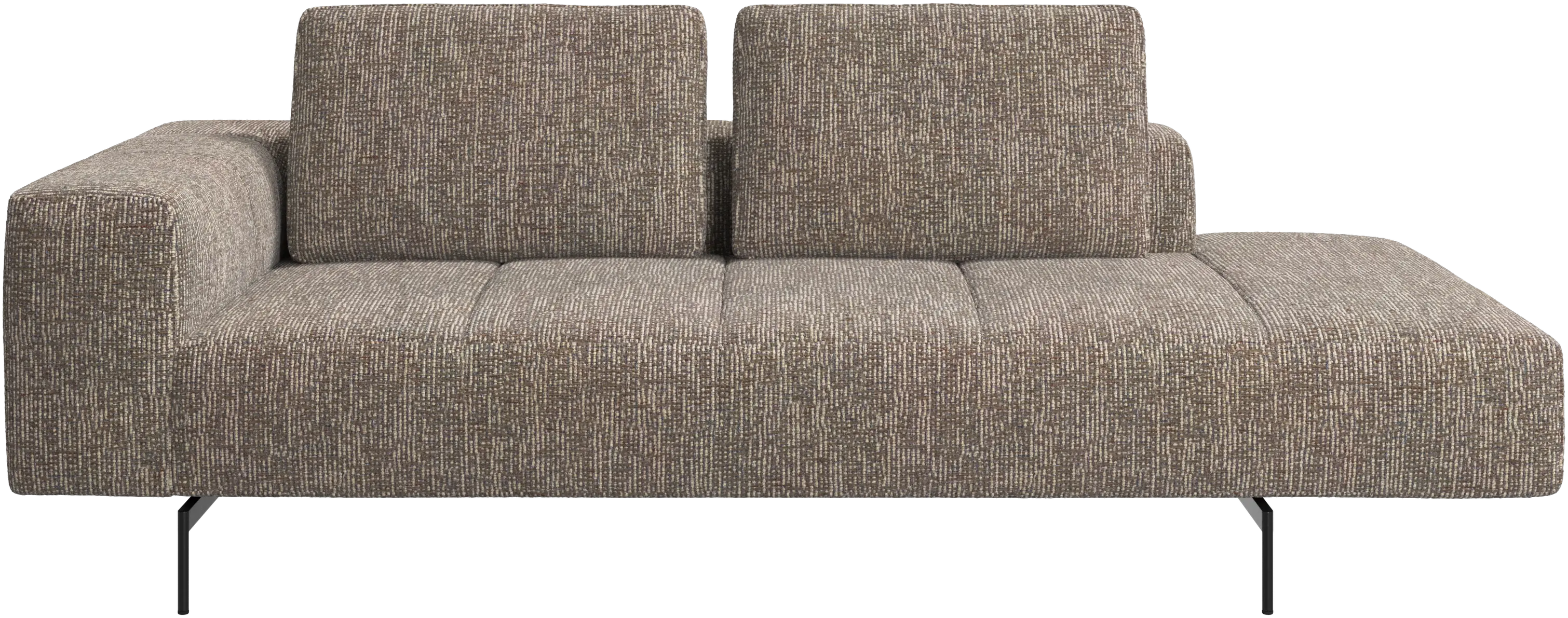 Amsterdam resting module for sofa, armrest left, open end right