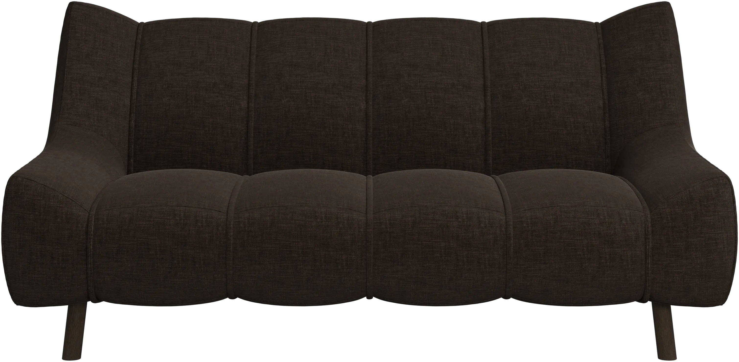 Sofá Nawabari de 2 plazas, pierna de madera