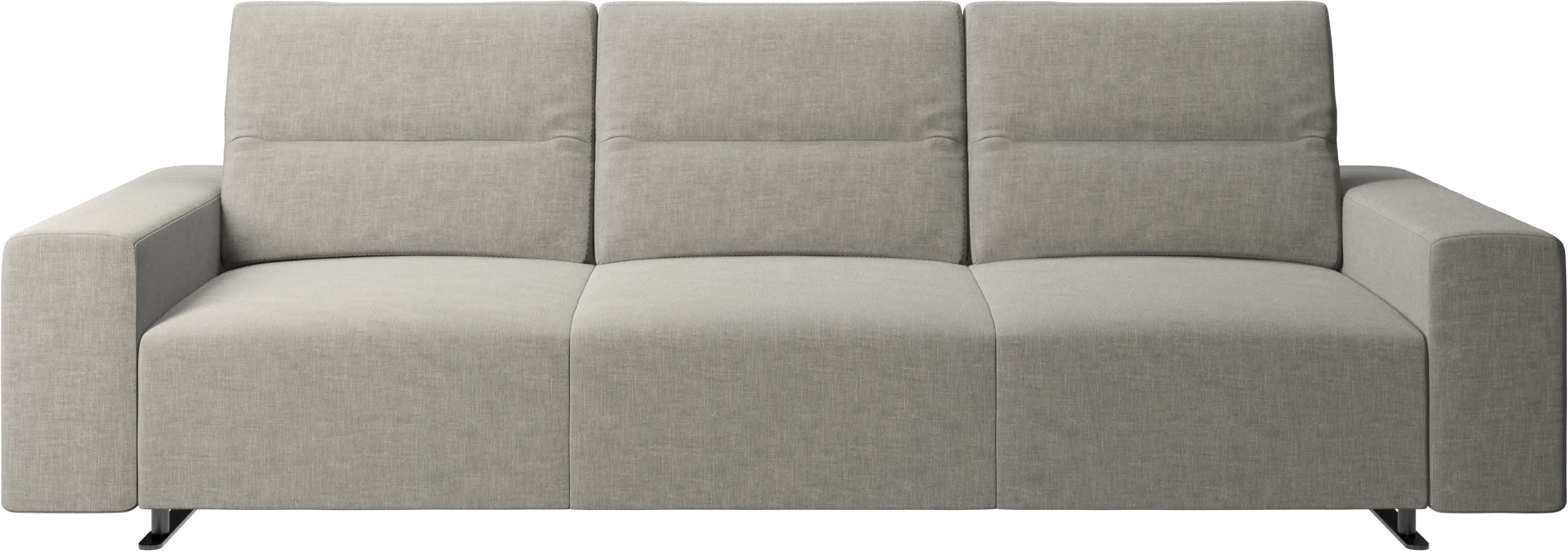 Hampton sofa with adjustable back and storage on the right side