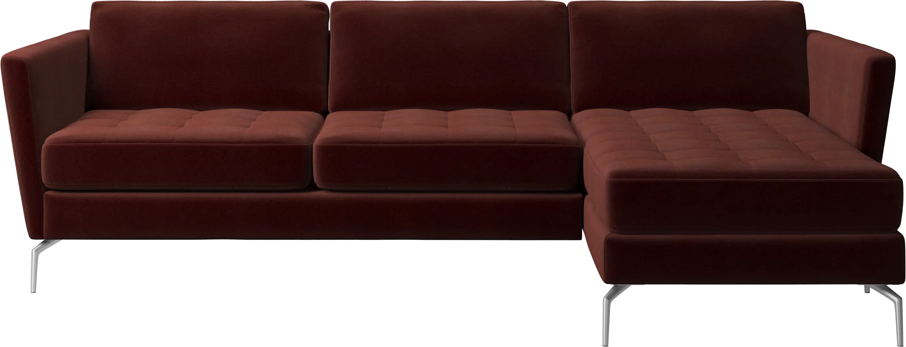 Osaka sofa with resting unit, tufted seat