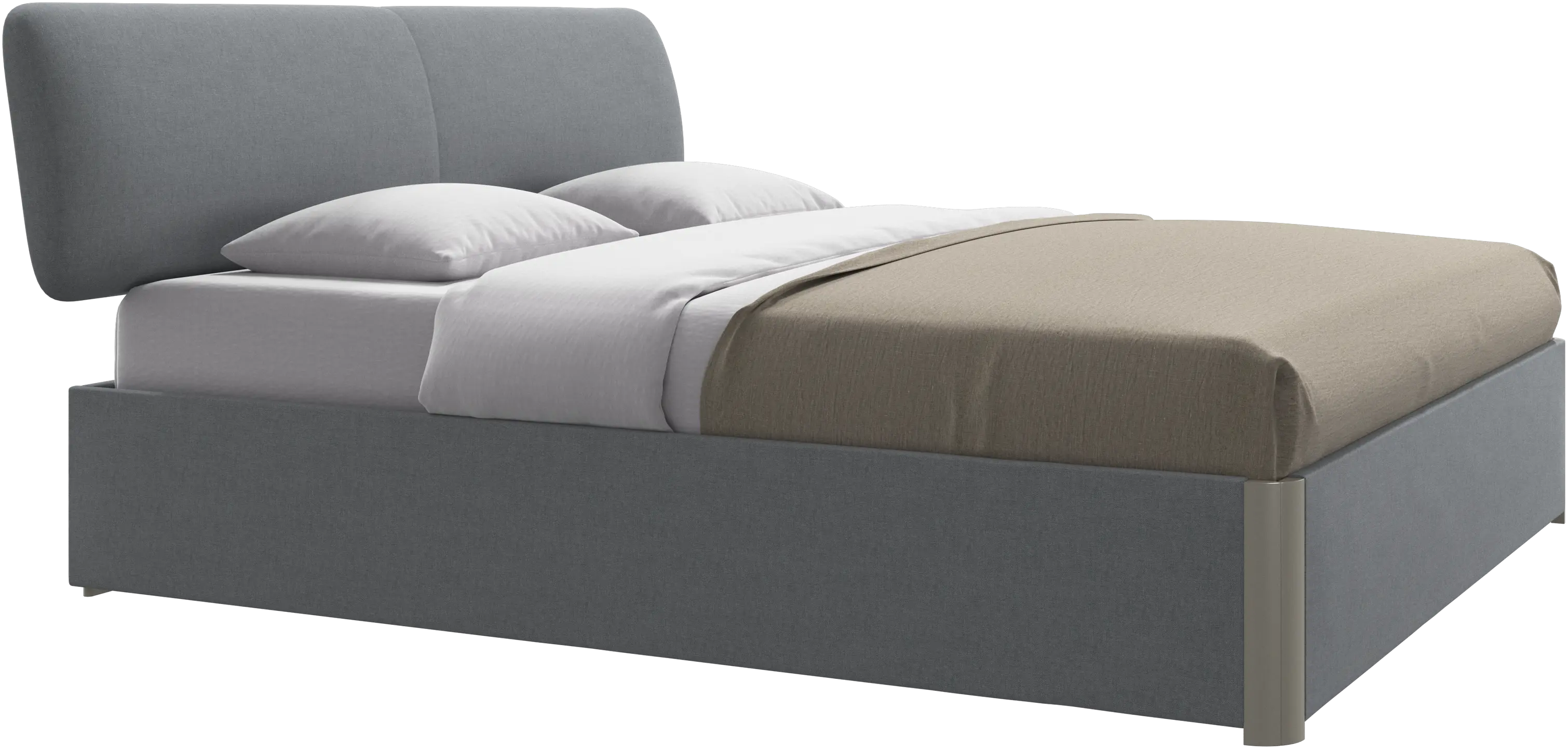 Element bed, bed-mounted headboard, without slats, excl. mattress