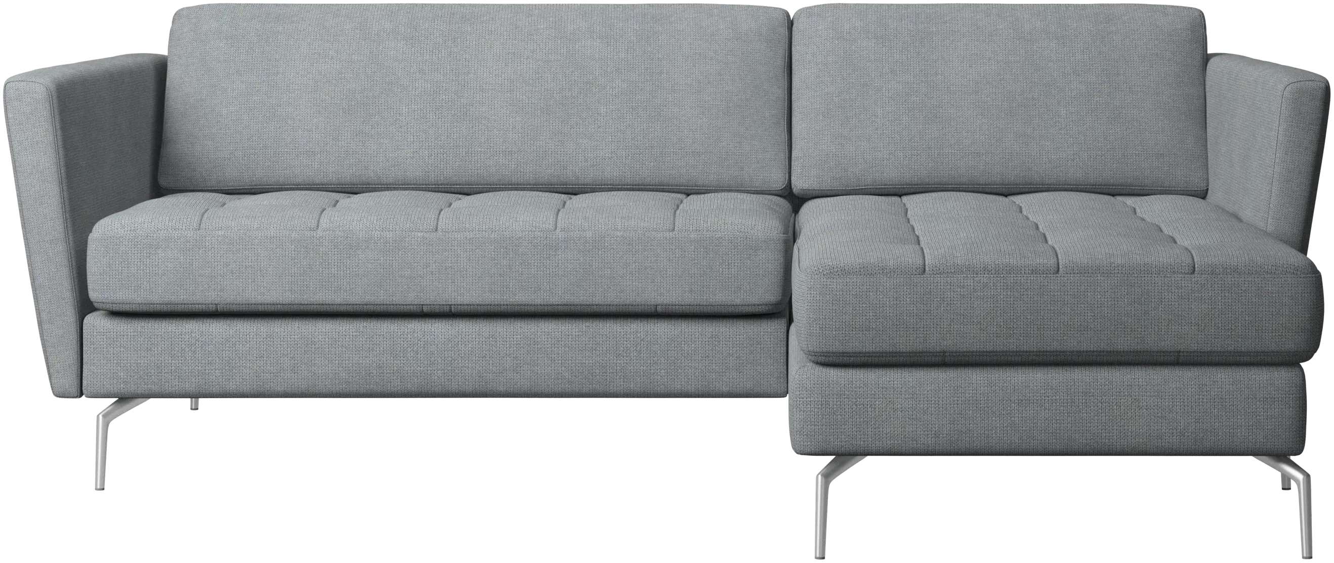 Osaka sofa with resting unit, tufted seat