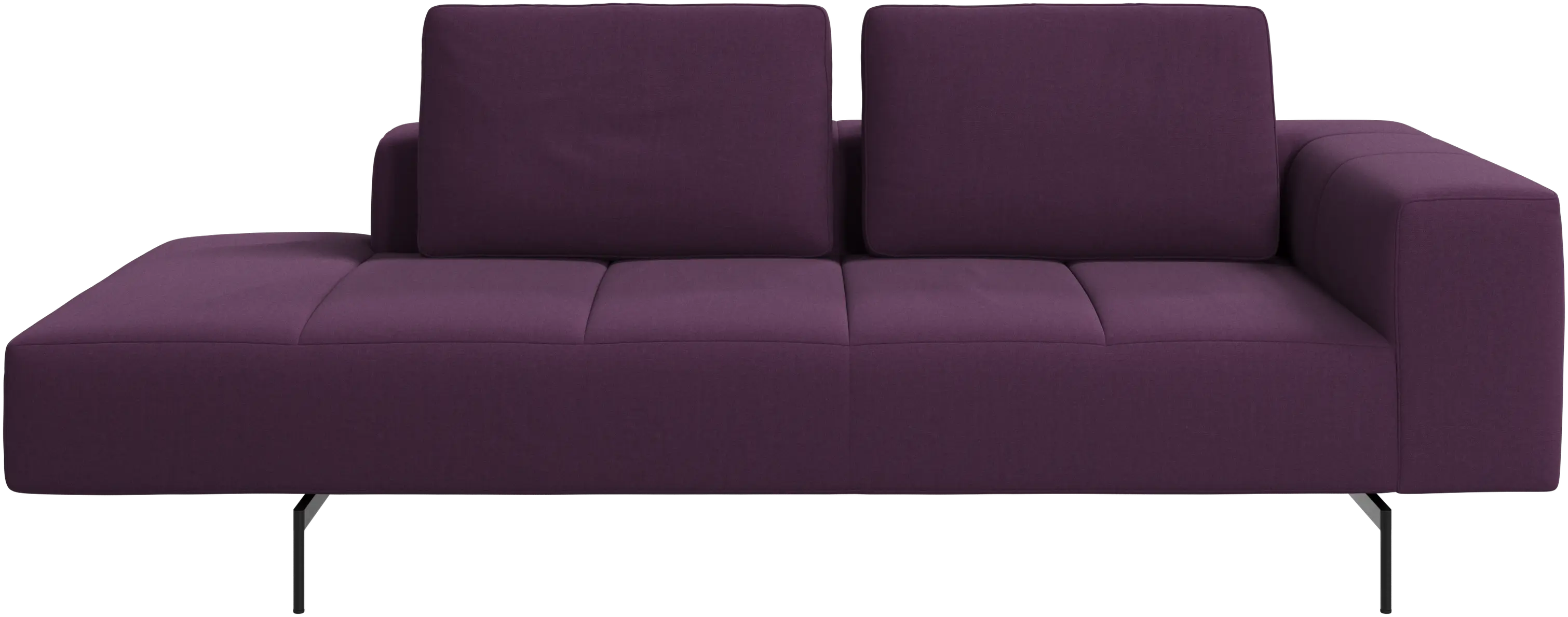 Amsterdam resting module for sofa, armrest right, open end left