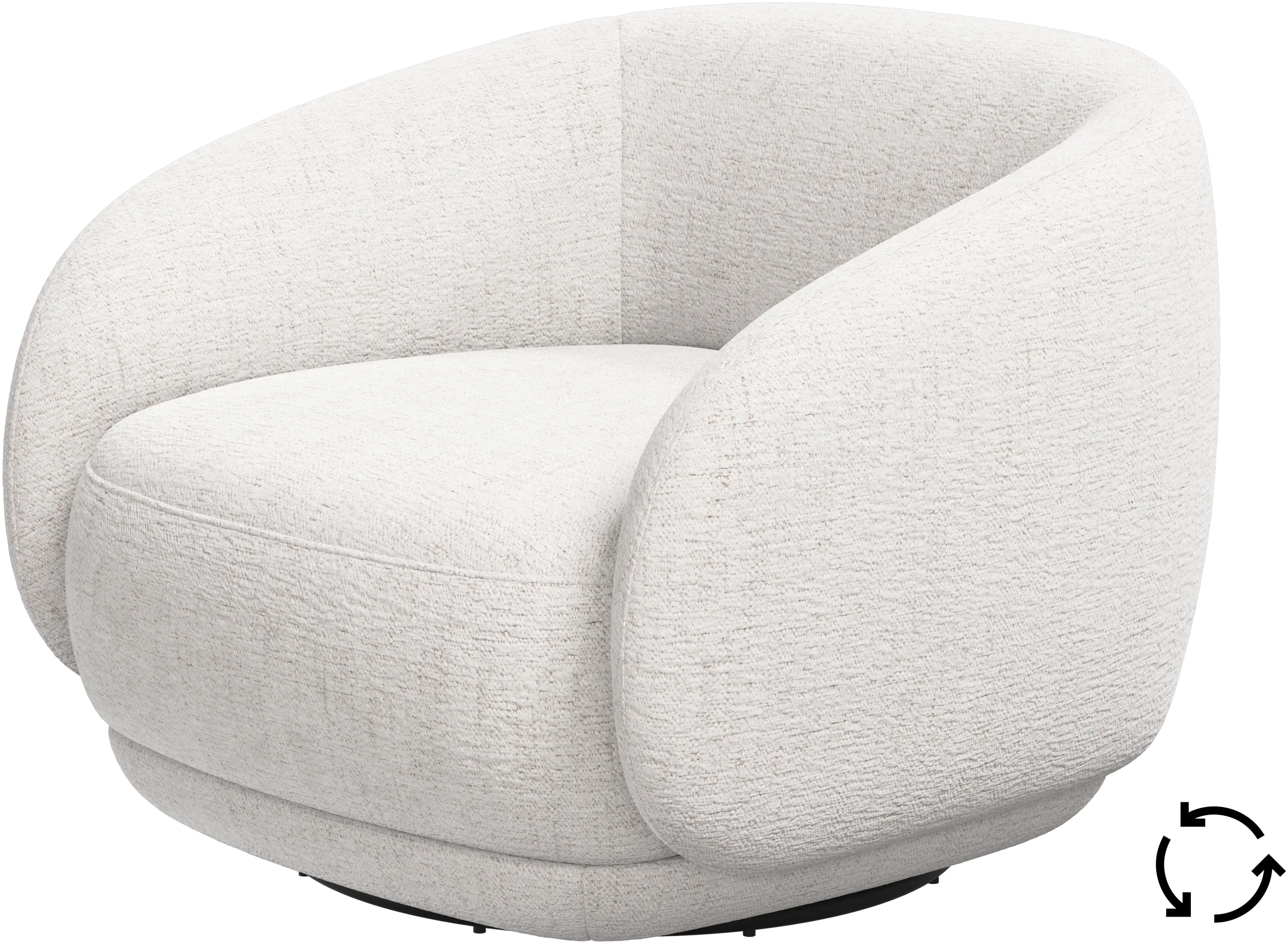 Bolzano armchair with swivel function