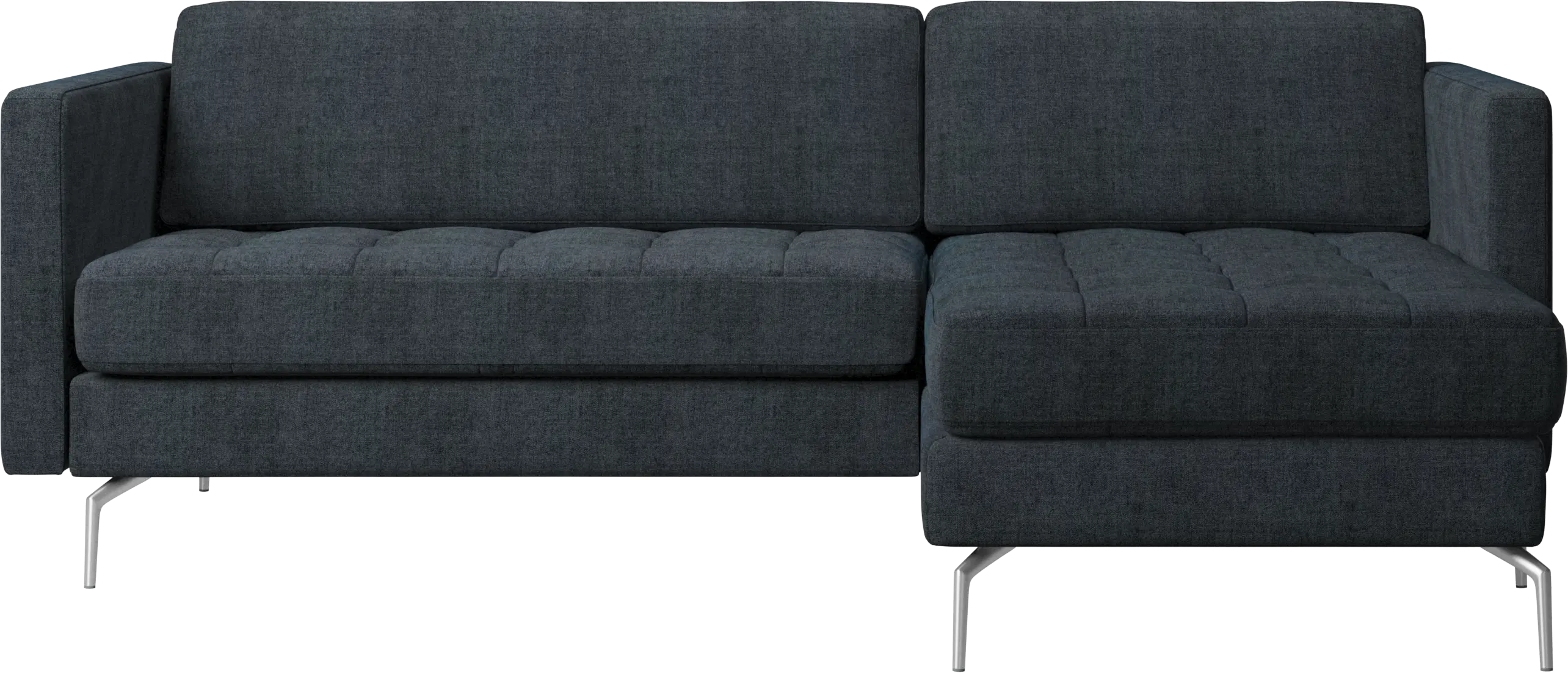 Osaka sofa with resting unit, tufted seat