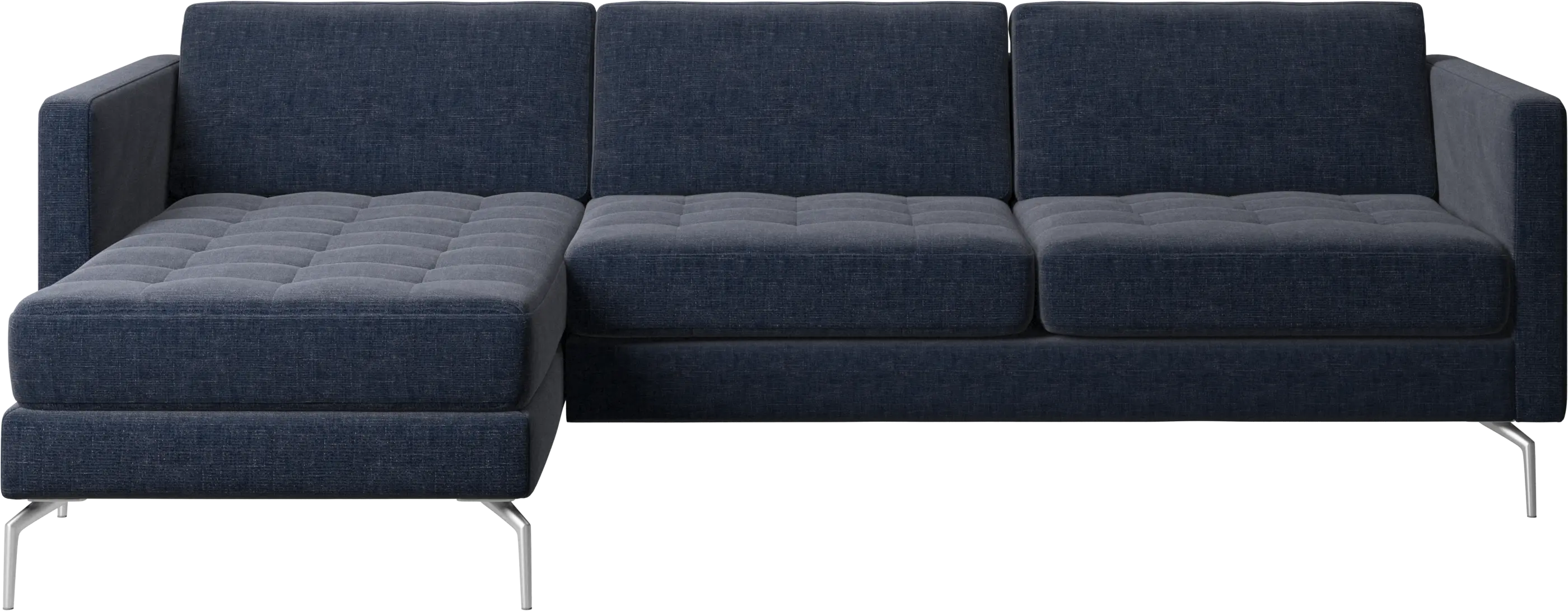 Osaka sofa with resting unit, tufted seat