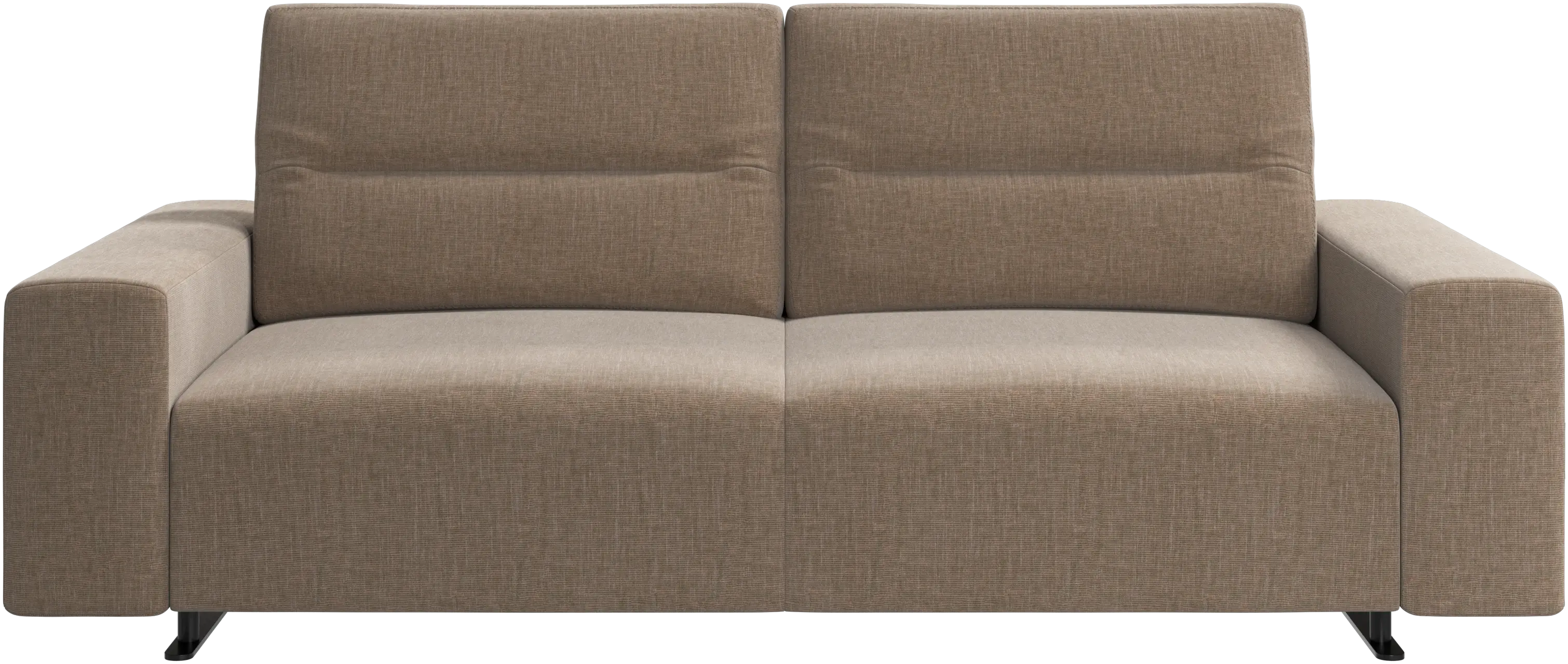Hampton sofa with adjustable back and storage on the left side