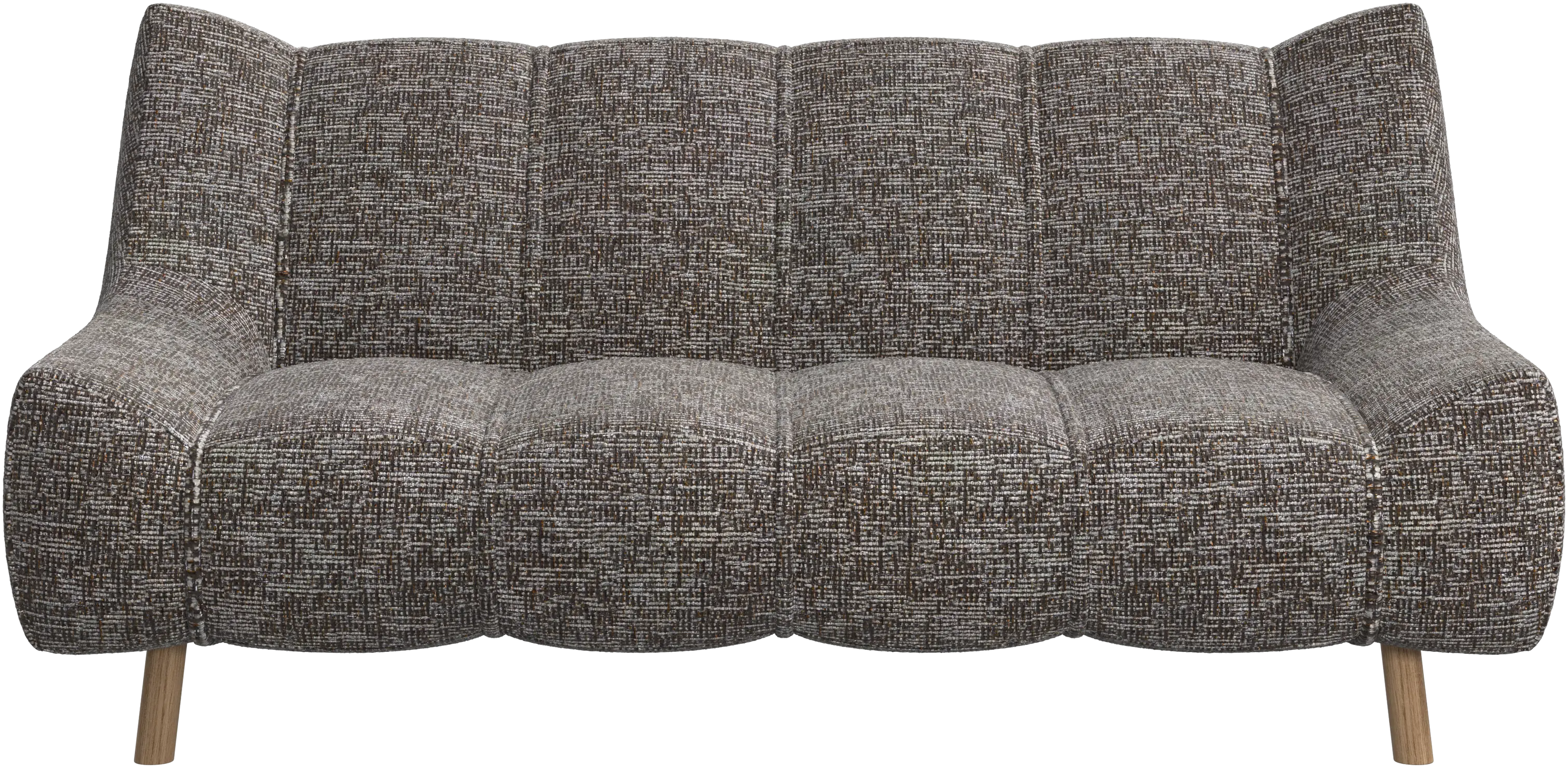 Canapé 2 places Nawabari, jambe en bois