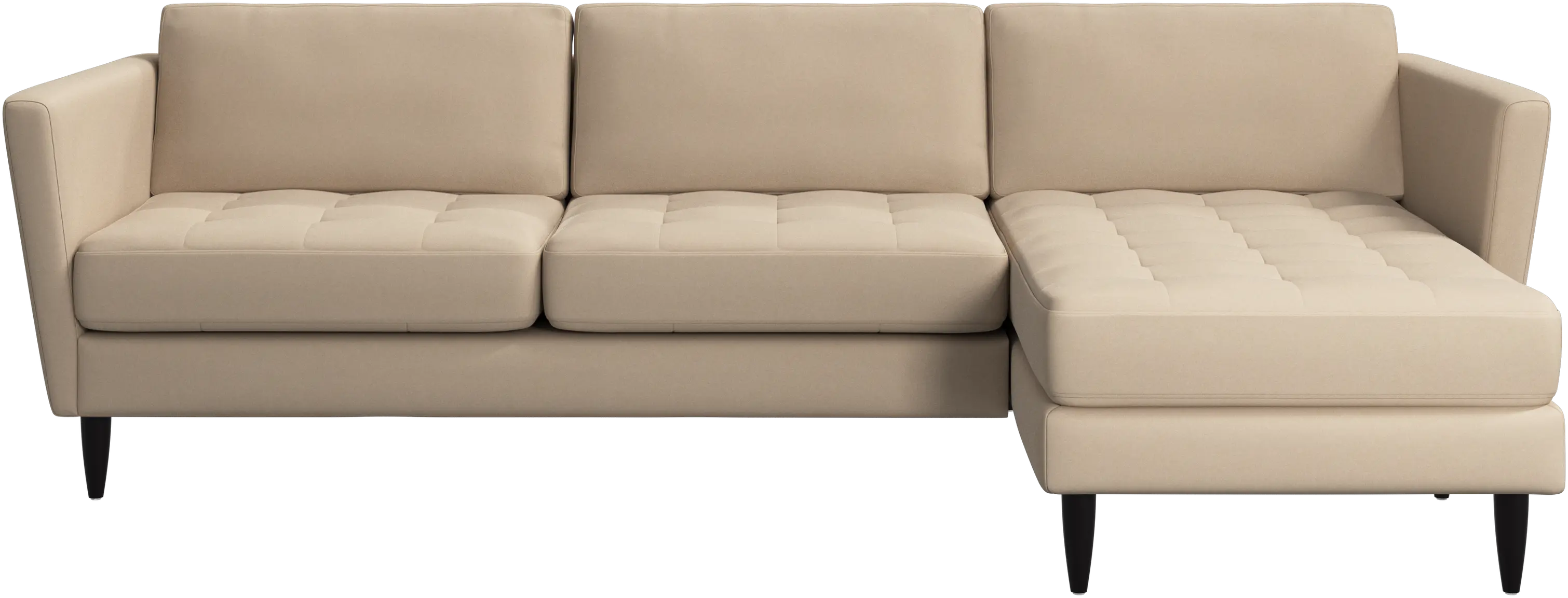 Osaka sofa with resting unit, tufted seat