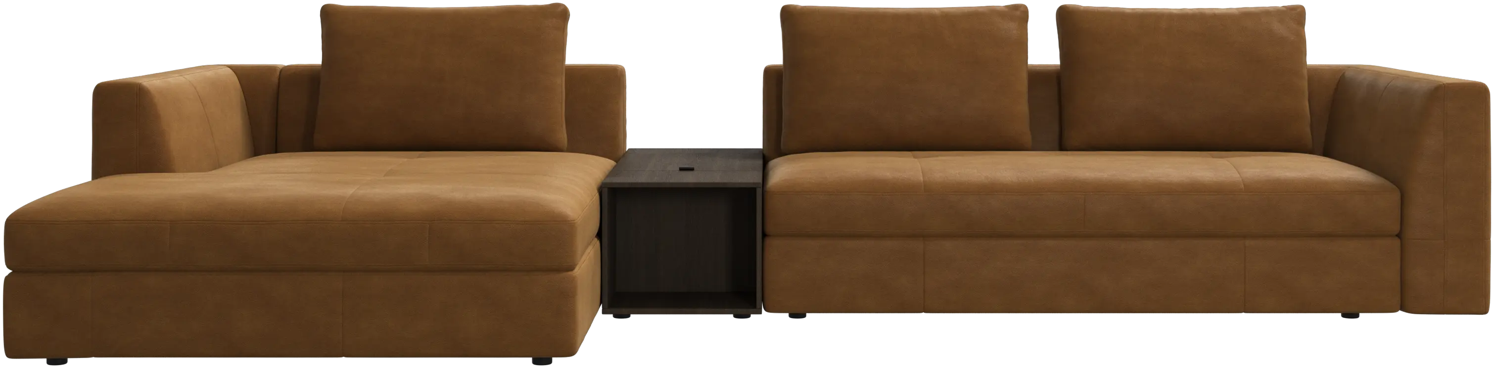 Bergamo chaise longue sofa with storage