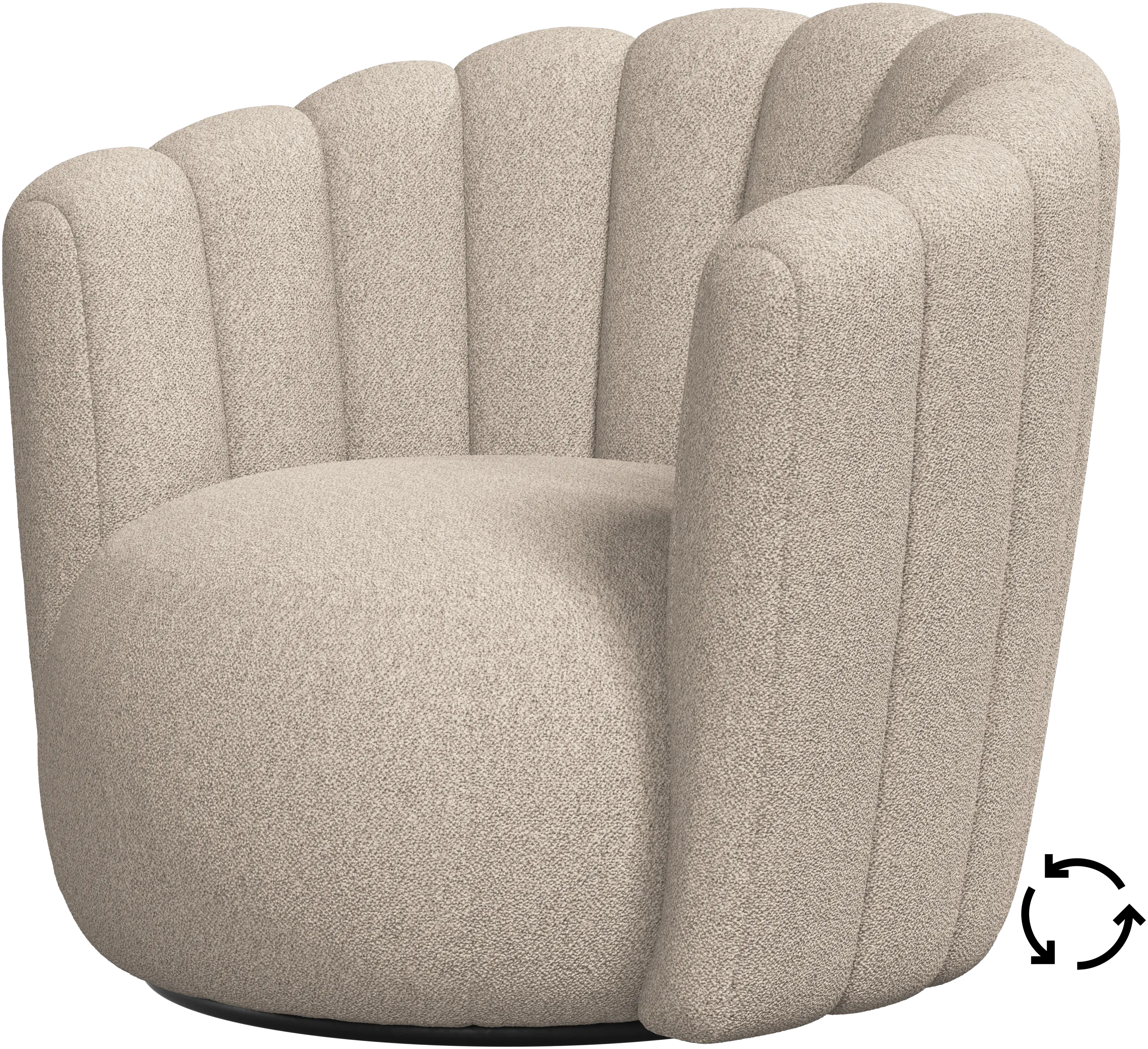 Sweet Art armchair with swivel function