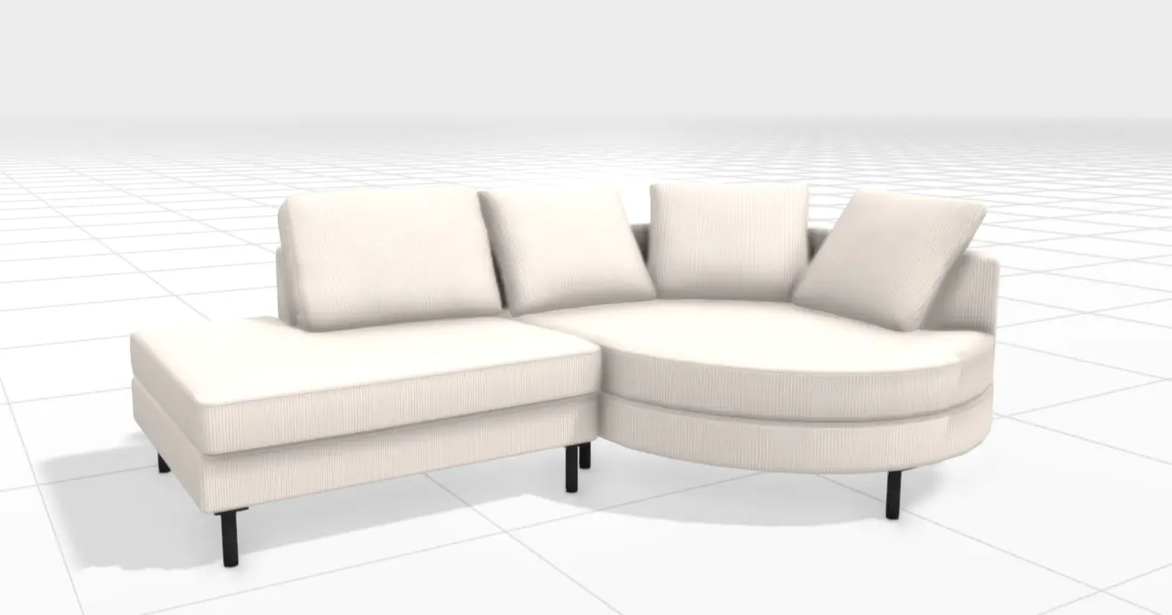 Sofas I.D.V. ソファ、カウチソファ付き（右）