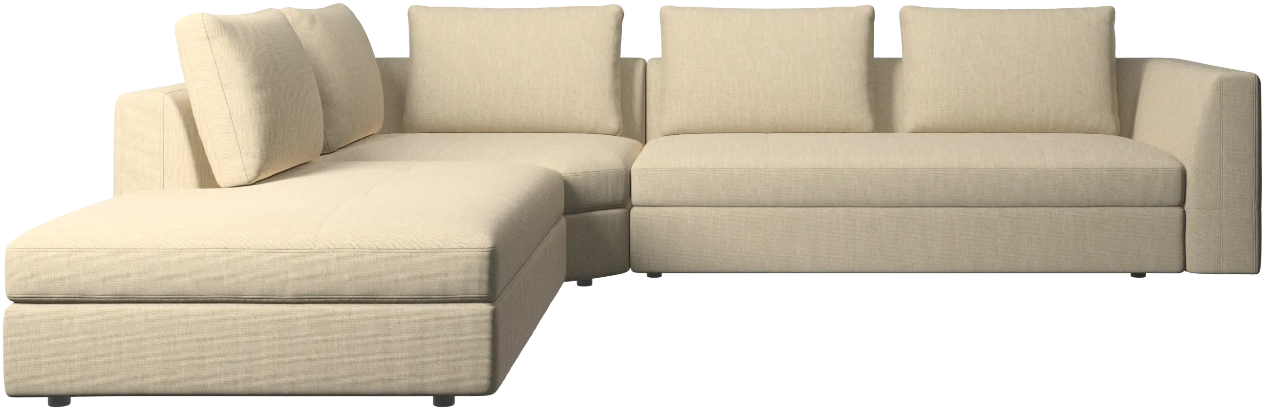Bergamo corner sofa with lounging unit
