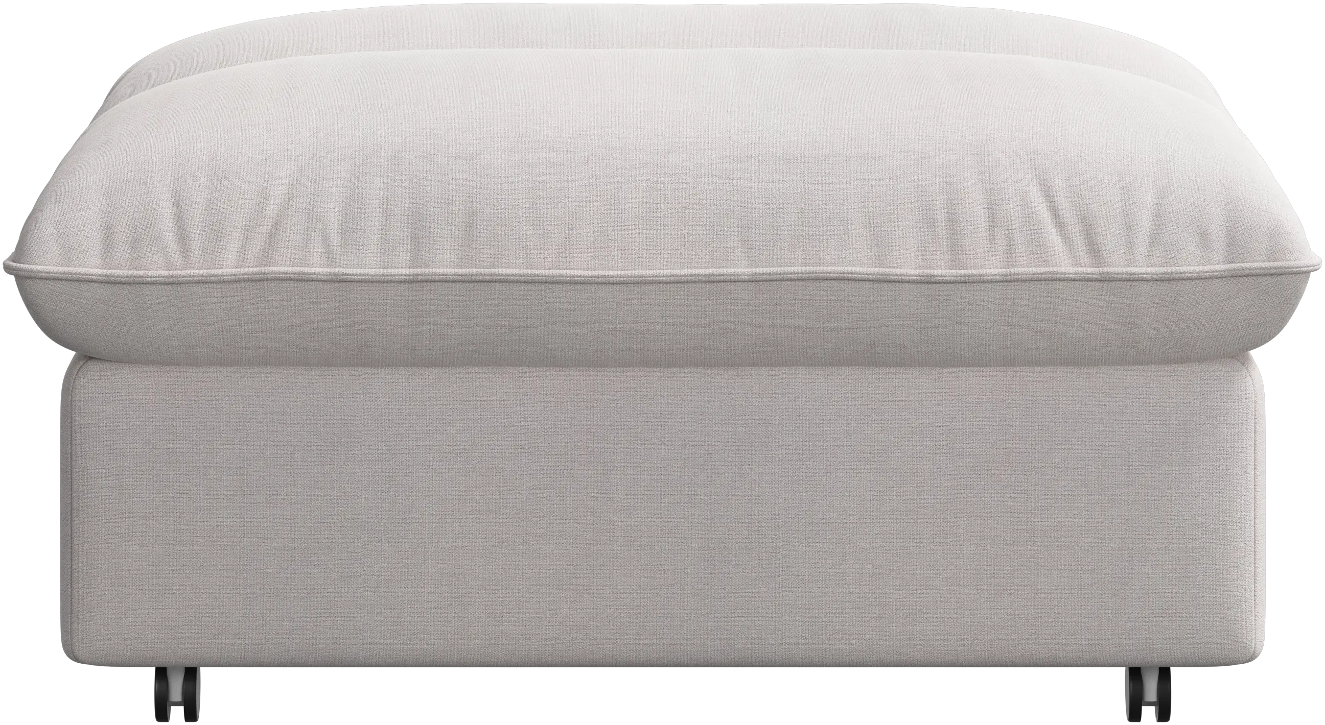 Pouf Southampton sur roues avec rangement