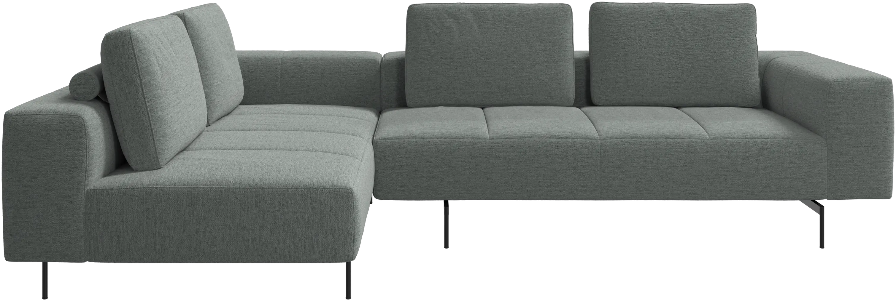 Amsterdam corner sofa with lounging unit