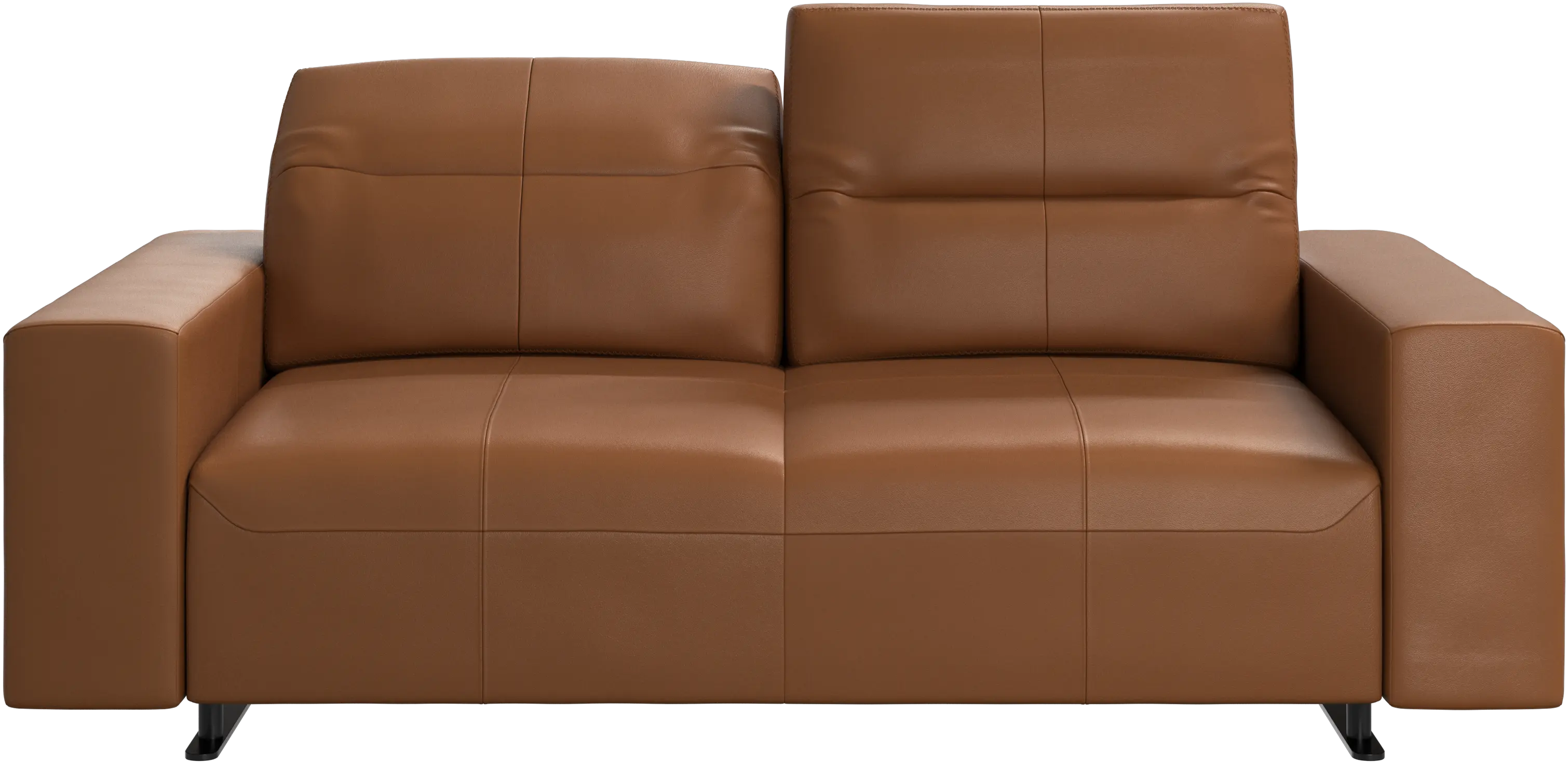 Hampton sofa with adjustable back and storage on the right side