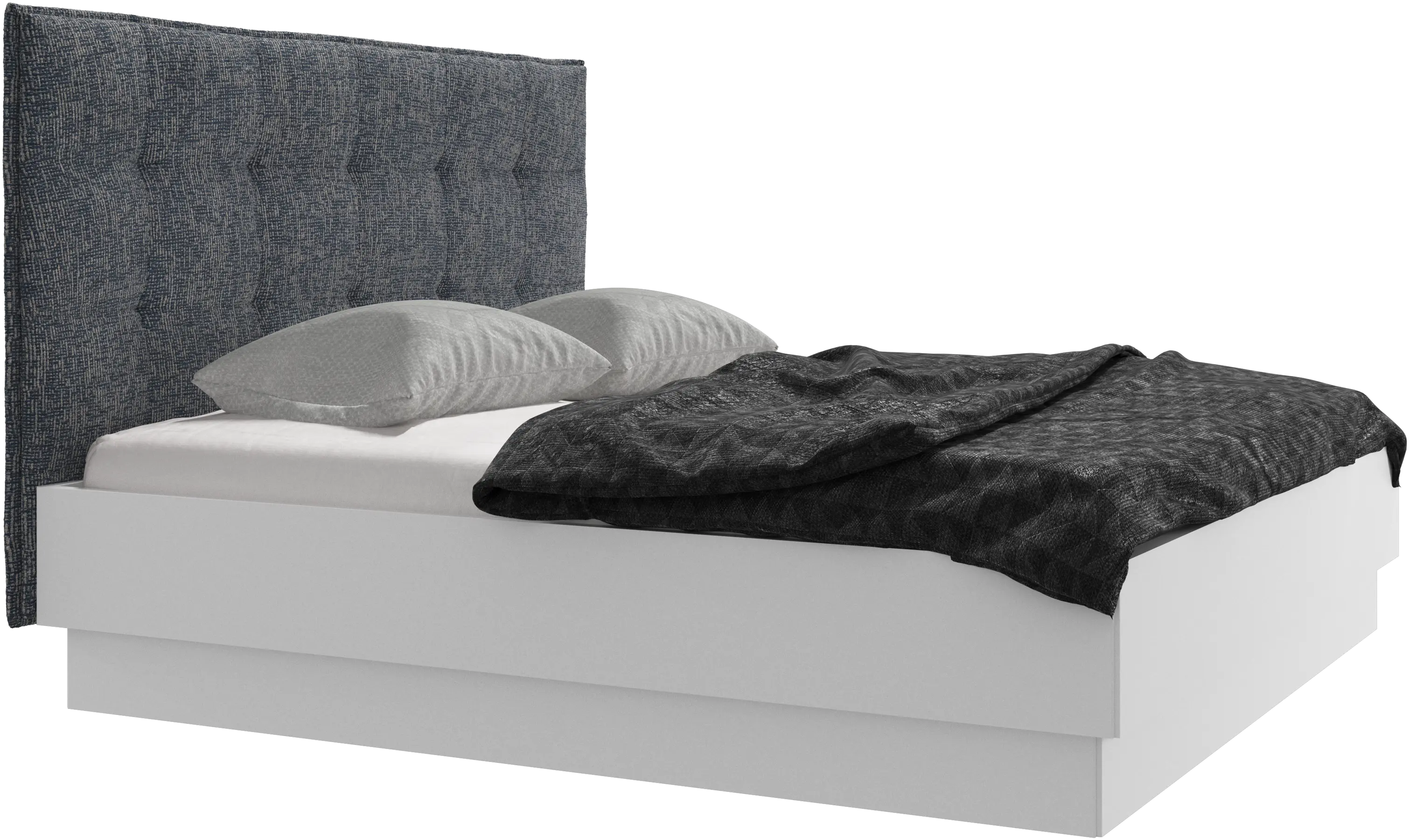 Lugano storage bed with lift-up frame and slats, excl. mattress