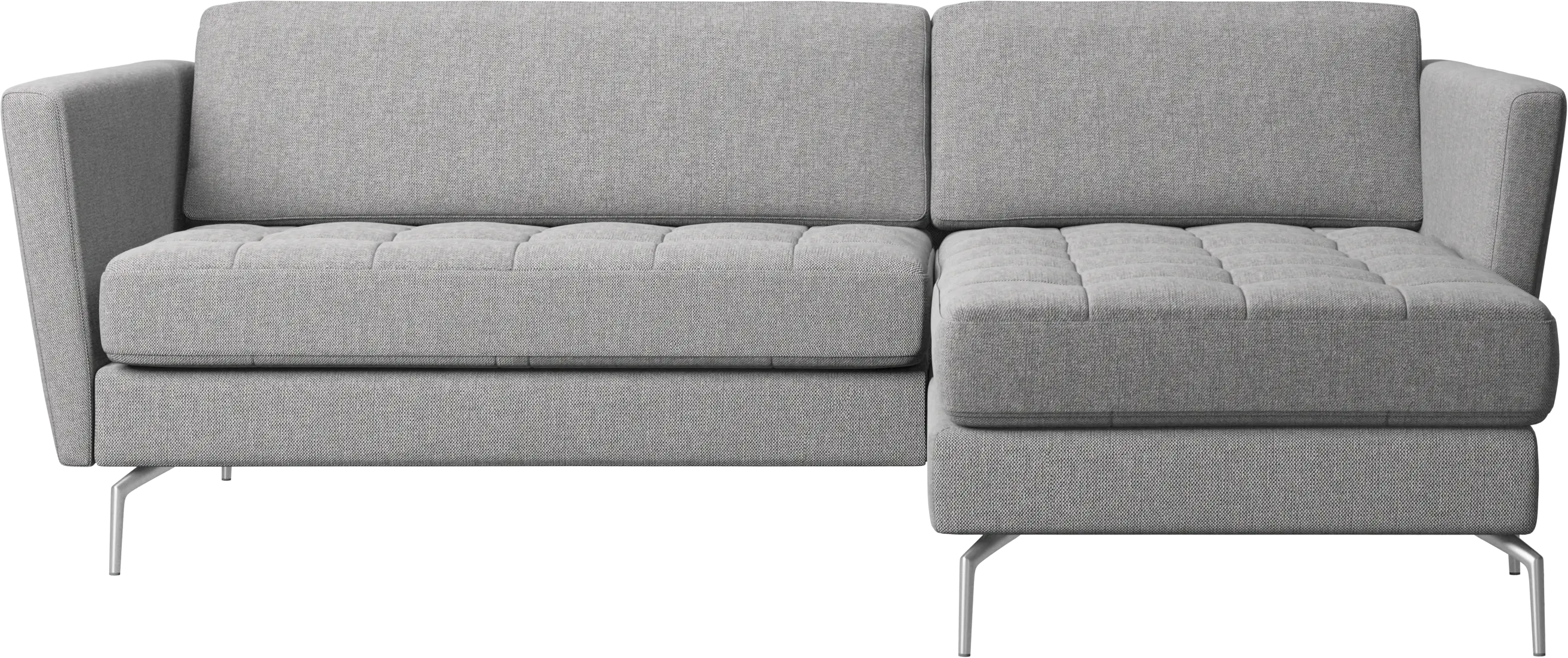 Osaka sofa with resting unit, tufted seat