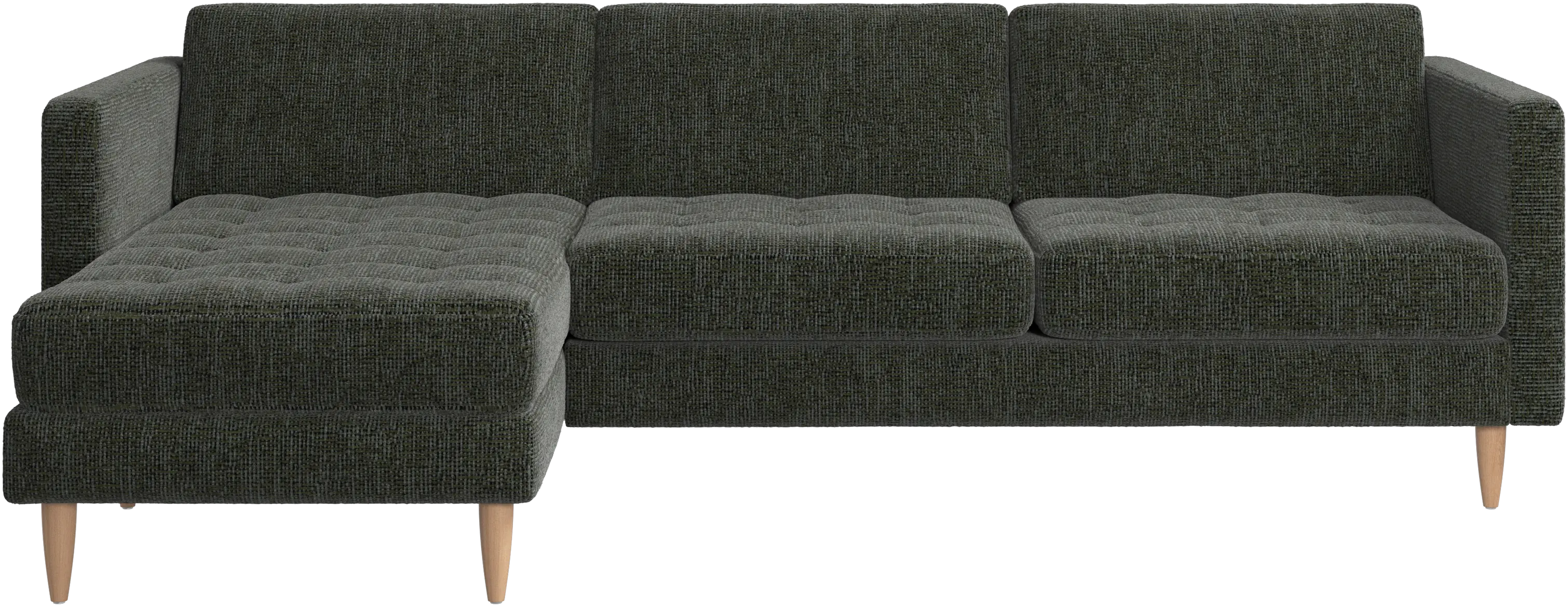 Osaka sofa with resting unit, tufted seat