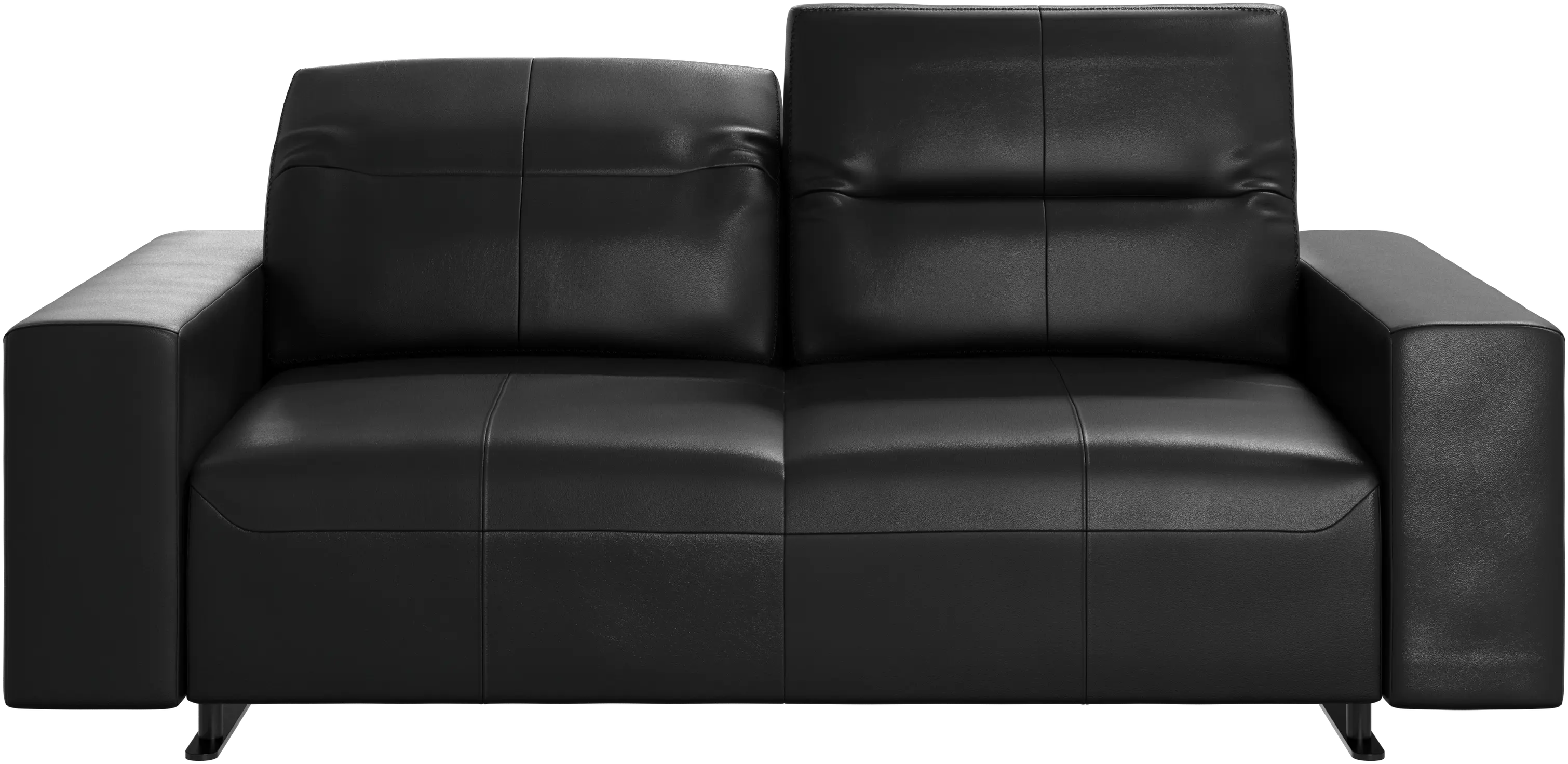 Hampton sofa with adjustable back and storage on the right side