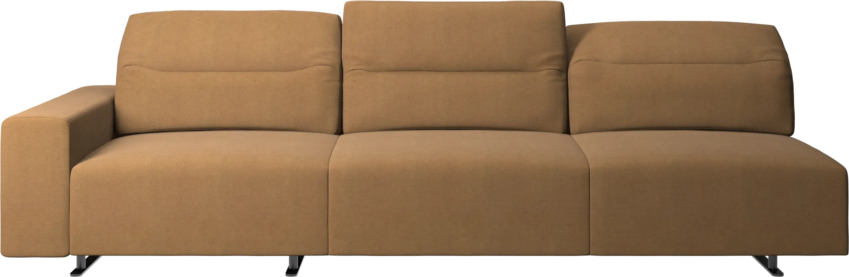 Hampton sofa with adjustable back and storage on the left side