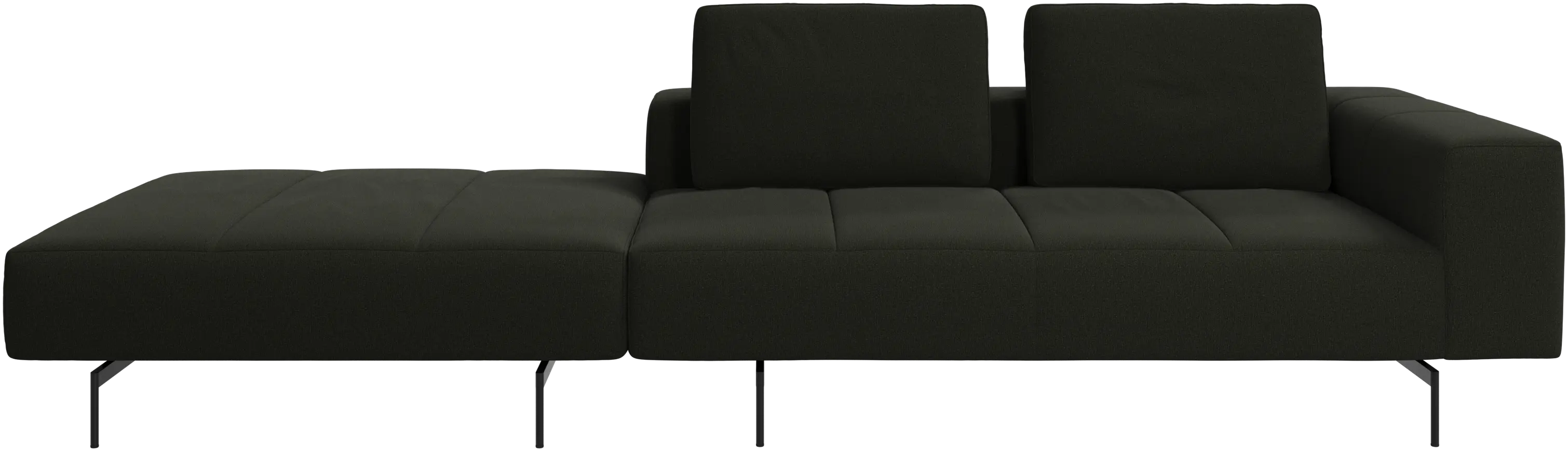 Amsterdam sofa with footstool on left side