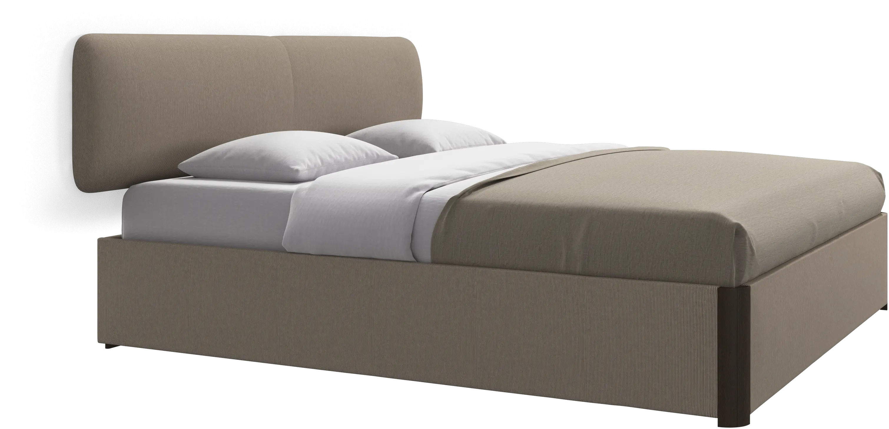 Element bed, wall-mounted headboard, with slats, excl. mattress