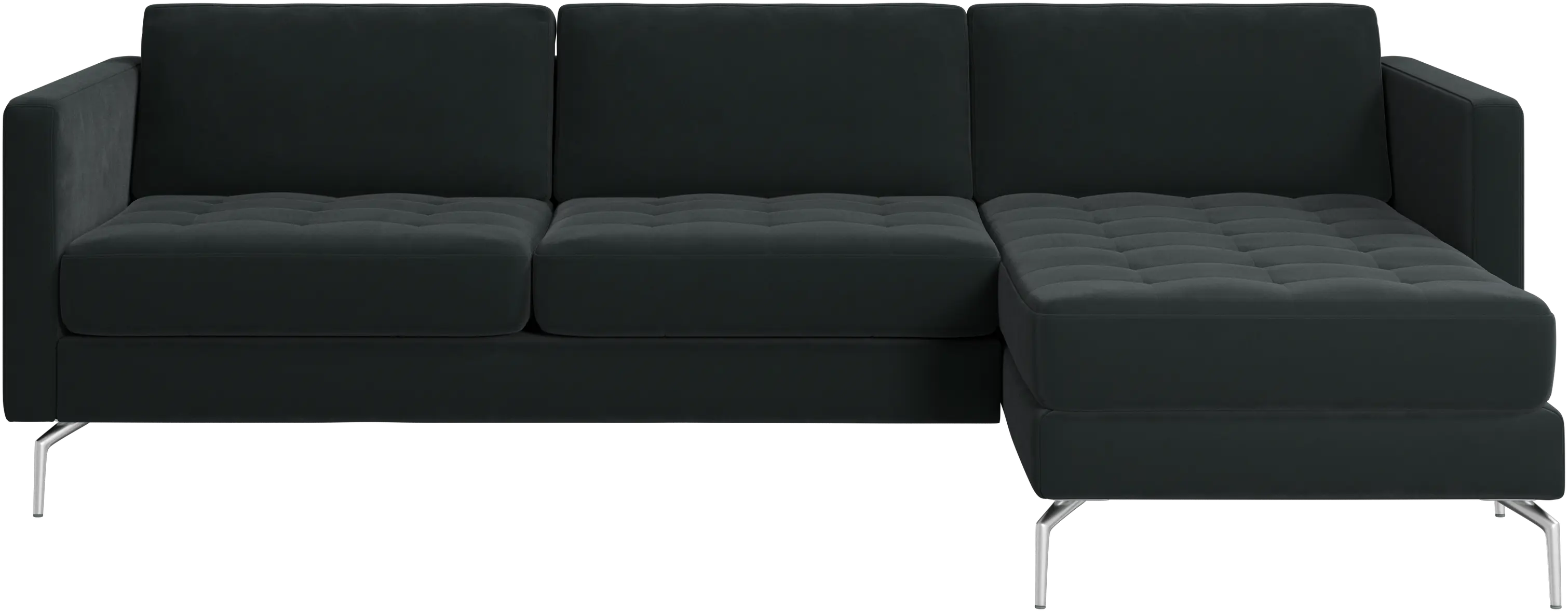Osaka sofa with resting unit, tufted seat