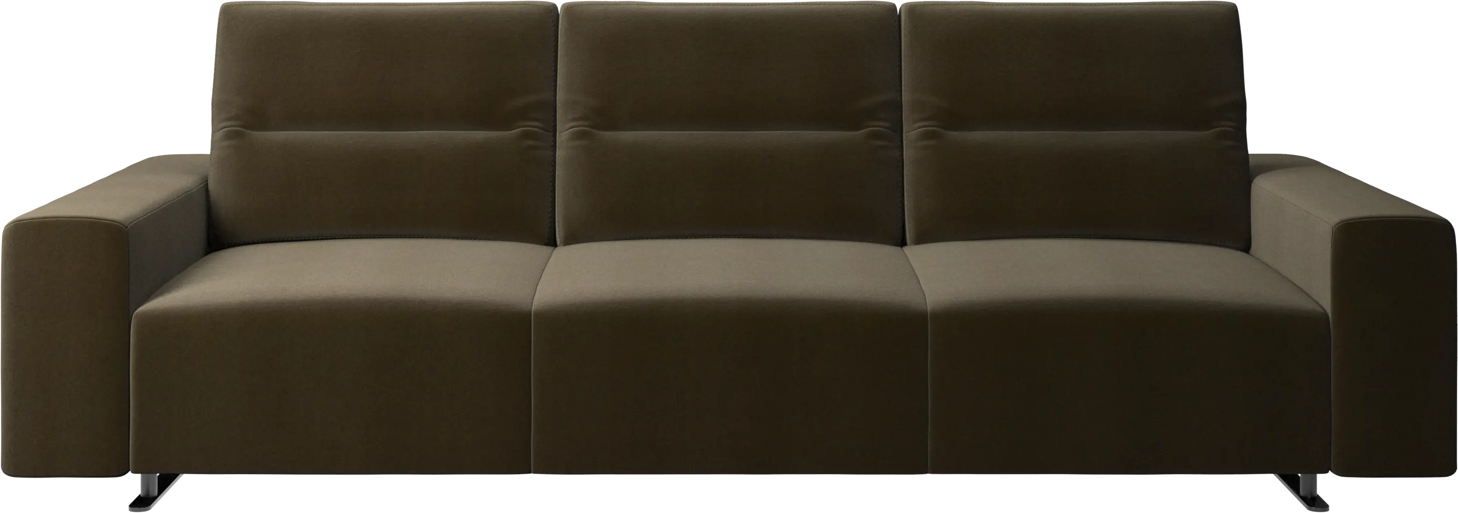 Hampton sofa with adjustable back and storage on the left side