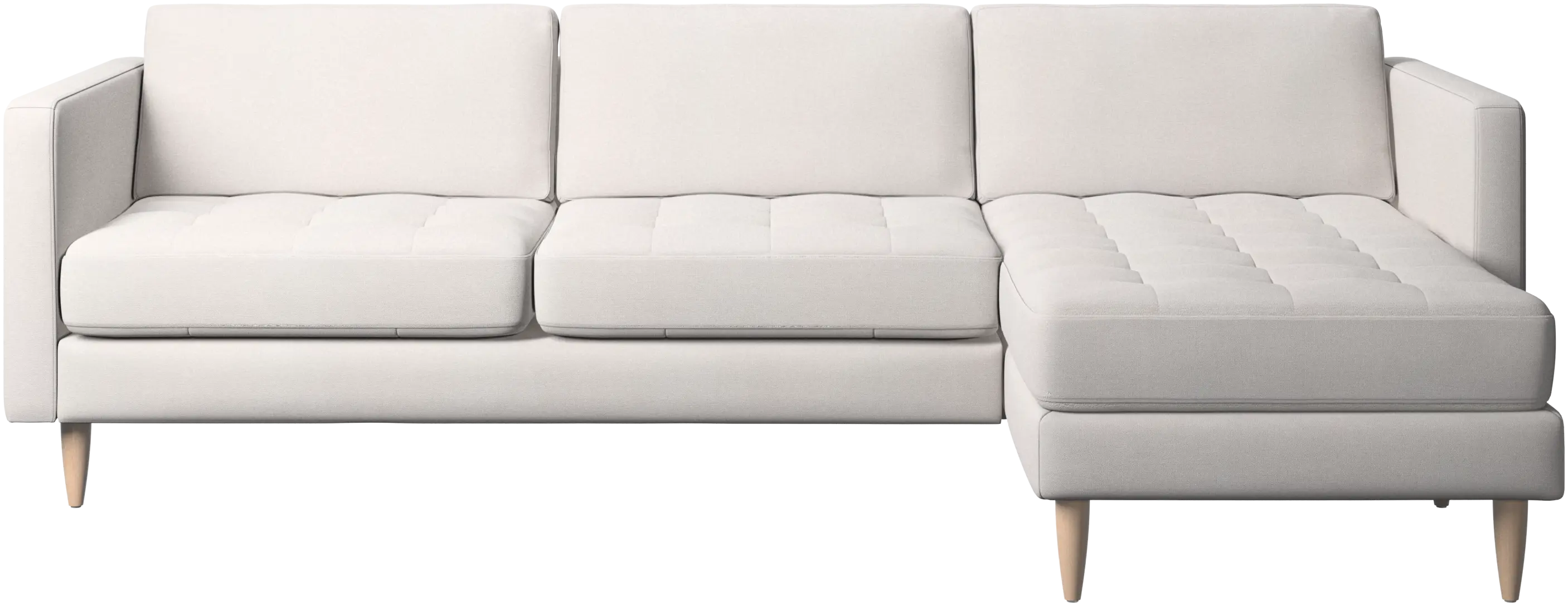 Osaka sofa with resting unit, tufted seat