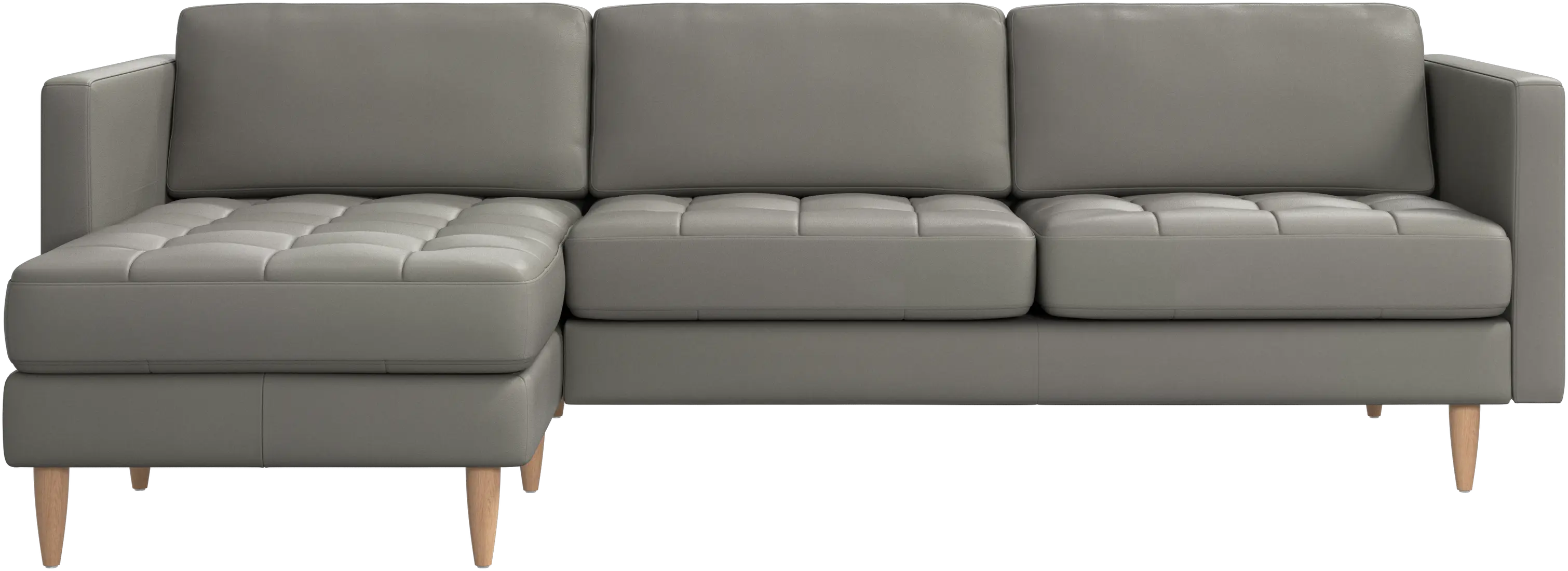 Osaka sofa with resting unit, tufted seat