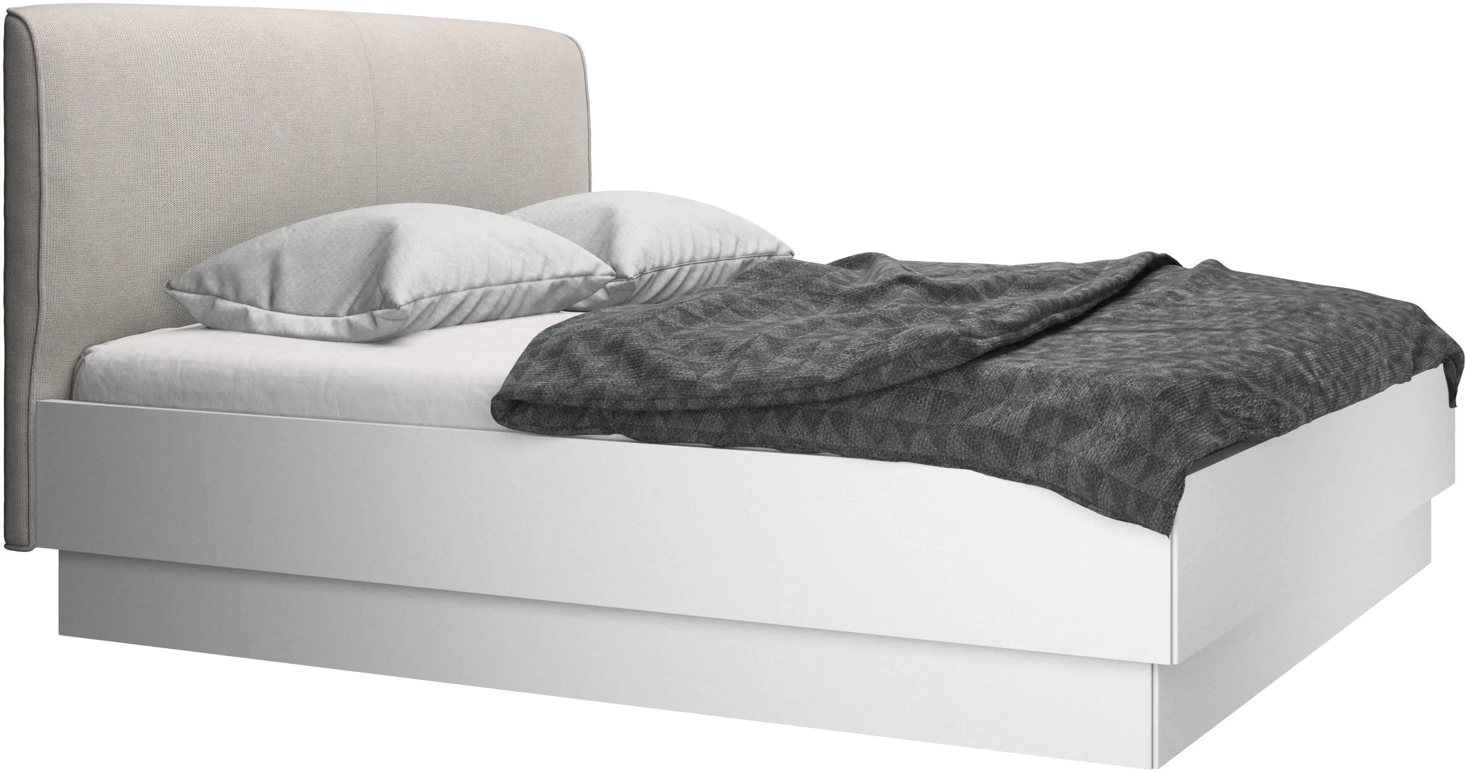 Houston, upholstered bed with storage
