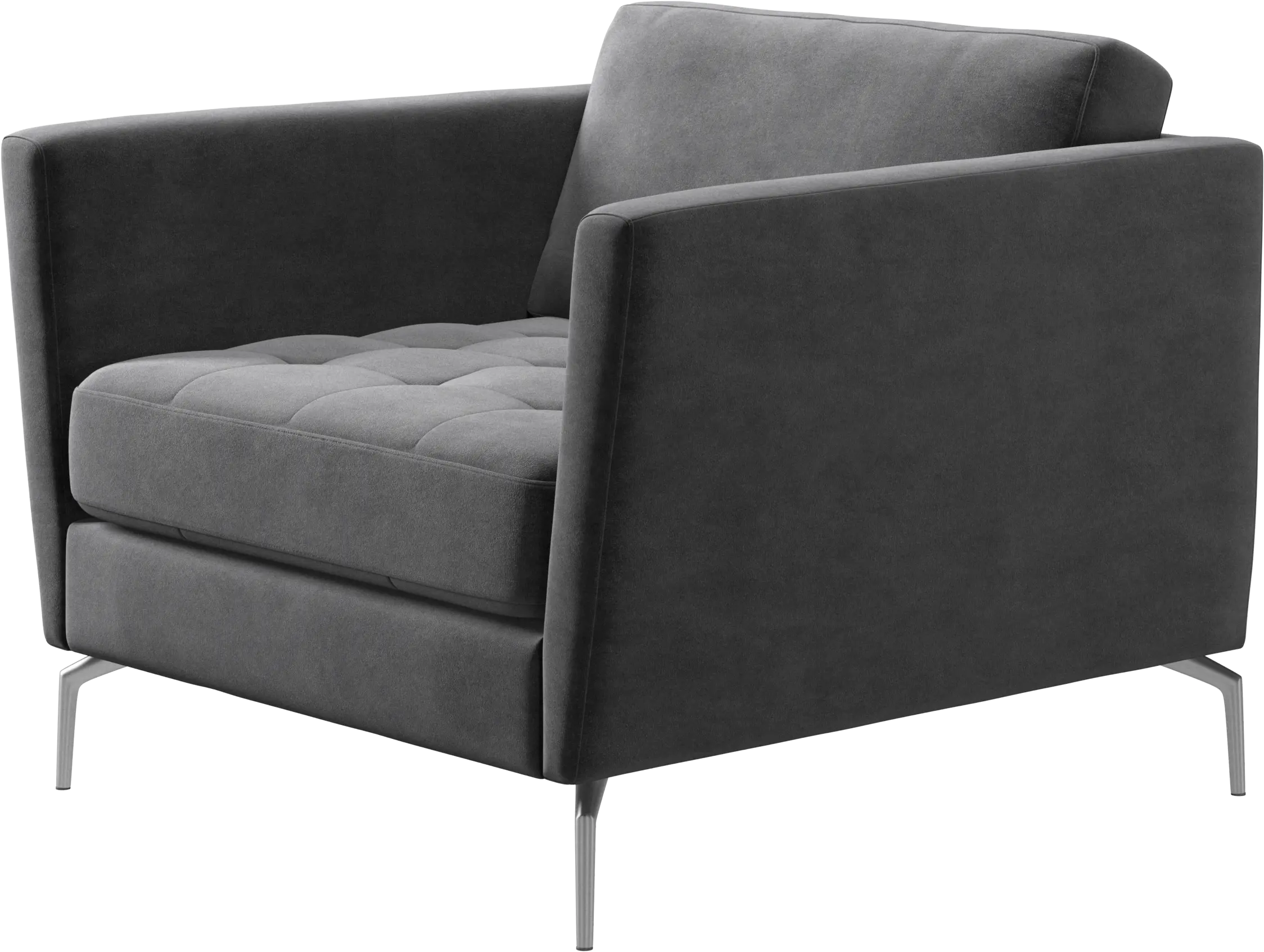 Osaka chair, tufted seat