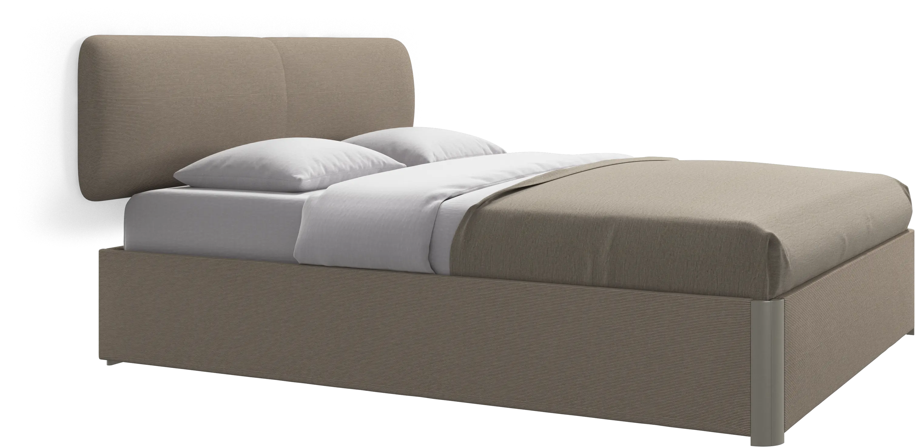 Element bed, wall-mounted headboard, with slats, excl. mattress
