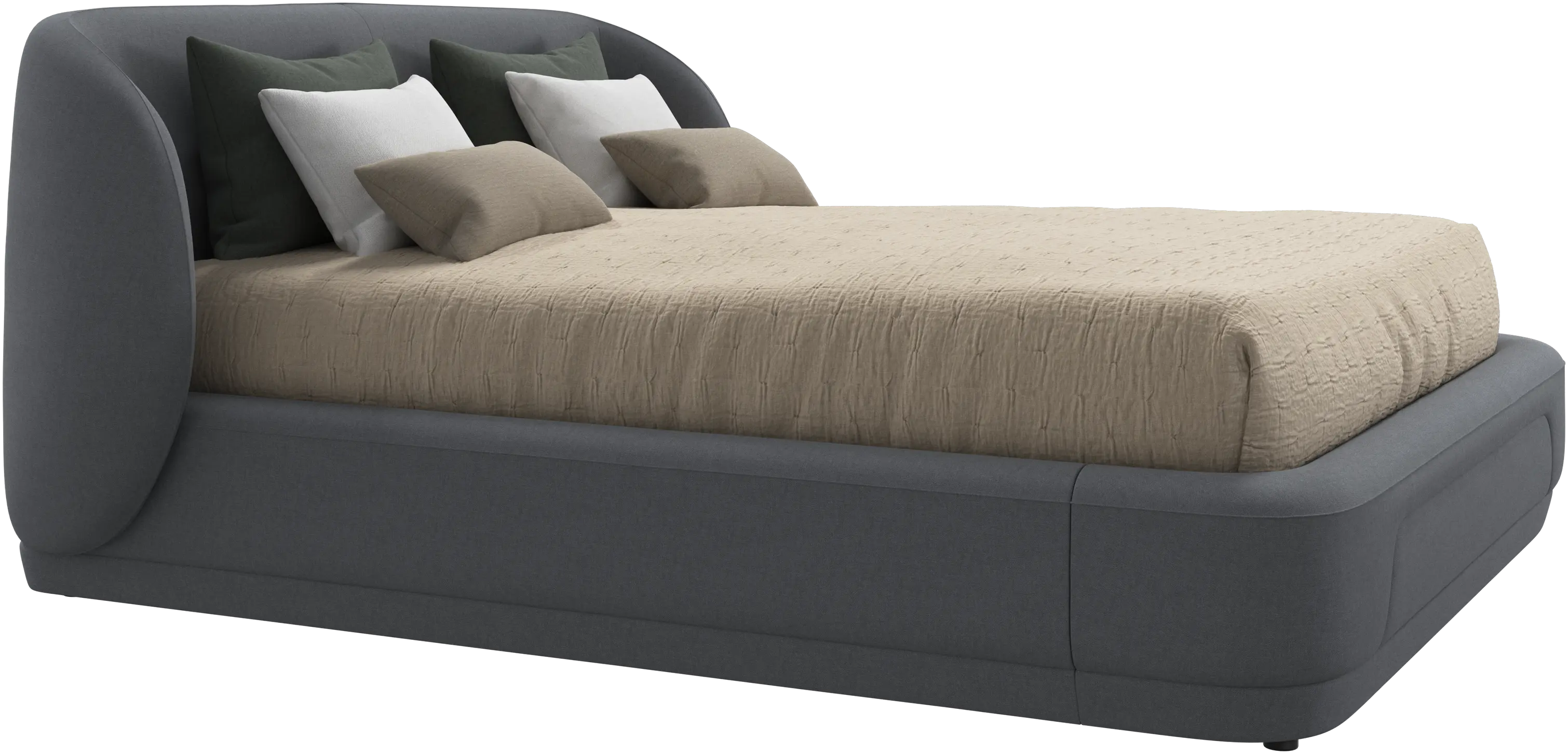 Bolzano bed with slats  - W152,5xL190cm