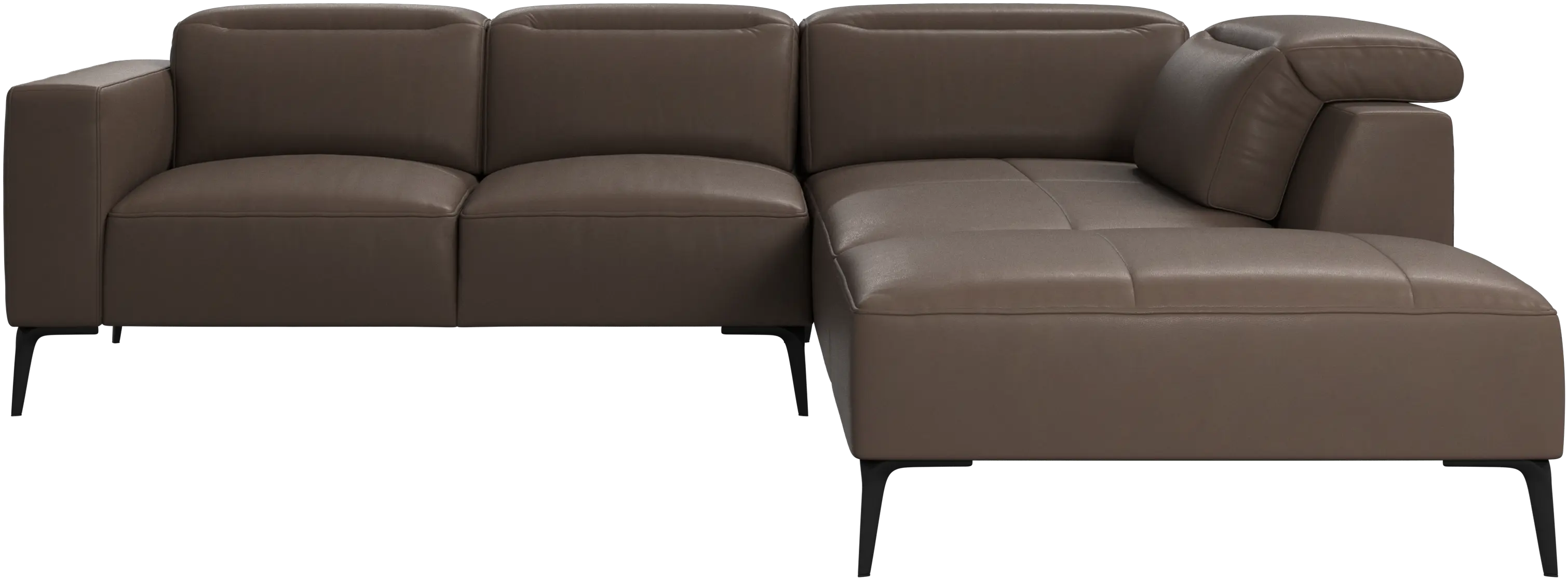 Zürich corner sofa with lounging unit